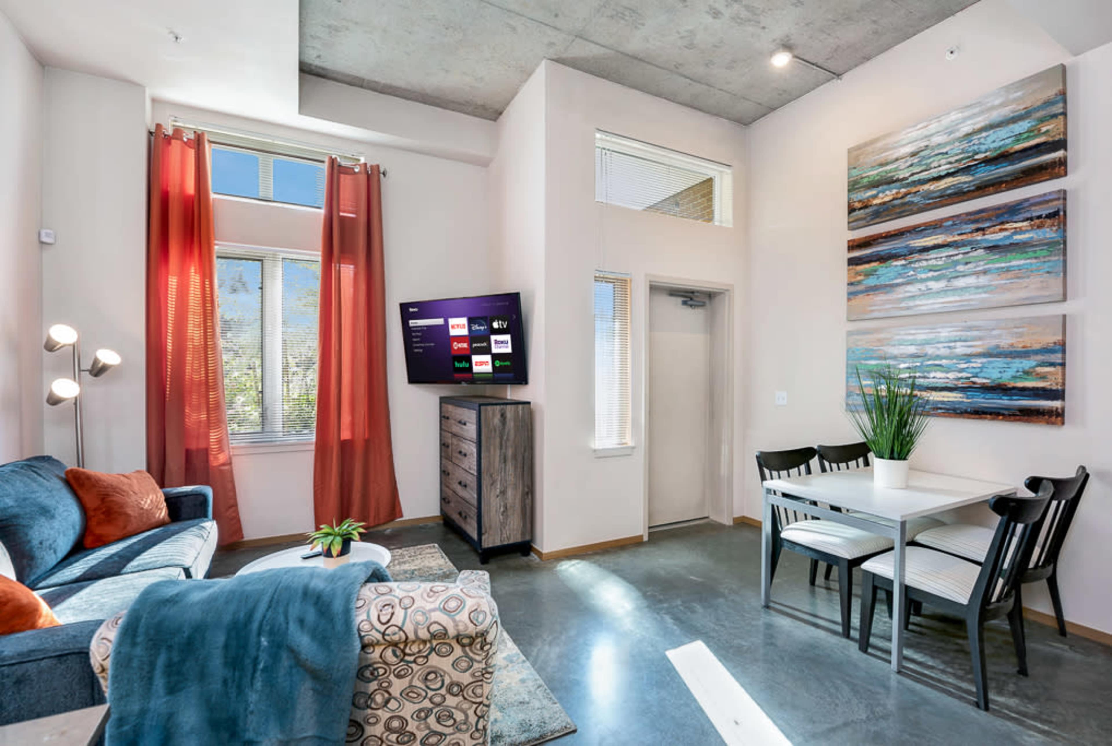 Sultry Fire 1BR Apartment | Modern, Moody, & Centrally Located in Beacon Hill Image in North Beacon Hill, Seattle, WA