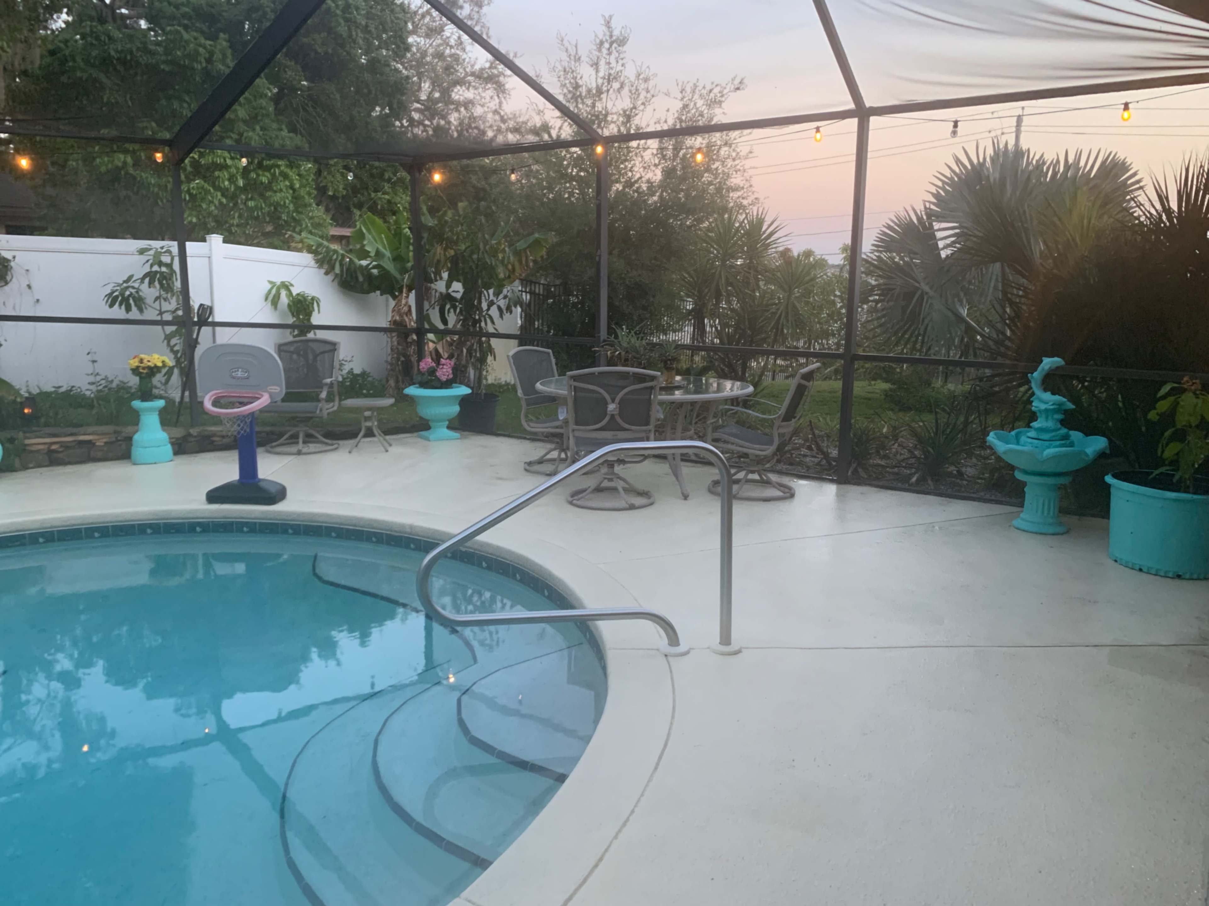 Mango Tango Estate Luxary Pool and Wedding Area Over Looking the Lake Two Studio Bedroom Luxury Suites Available For Bride and Groom Families. Image in Auburndale, Auburndale, FL