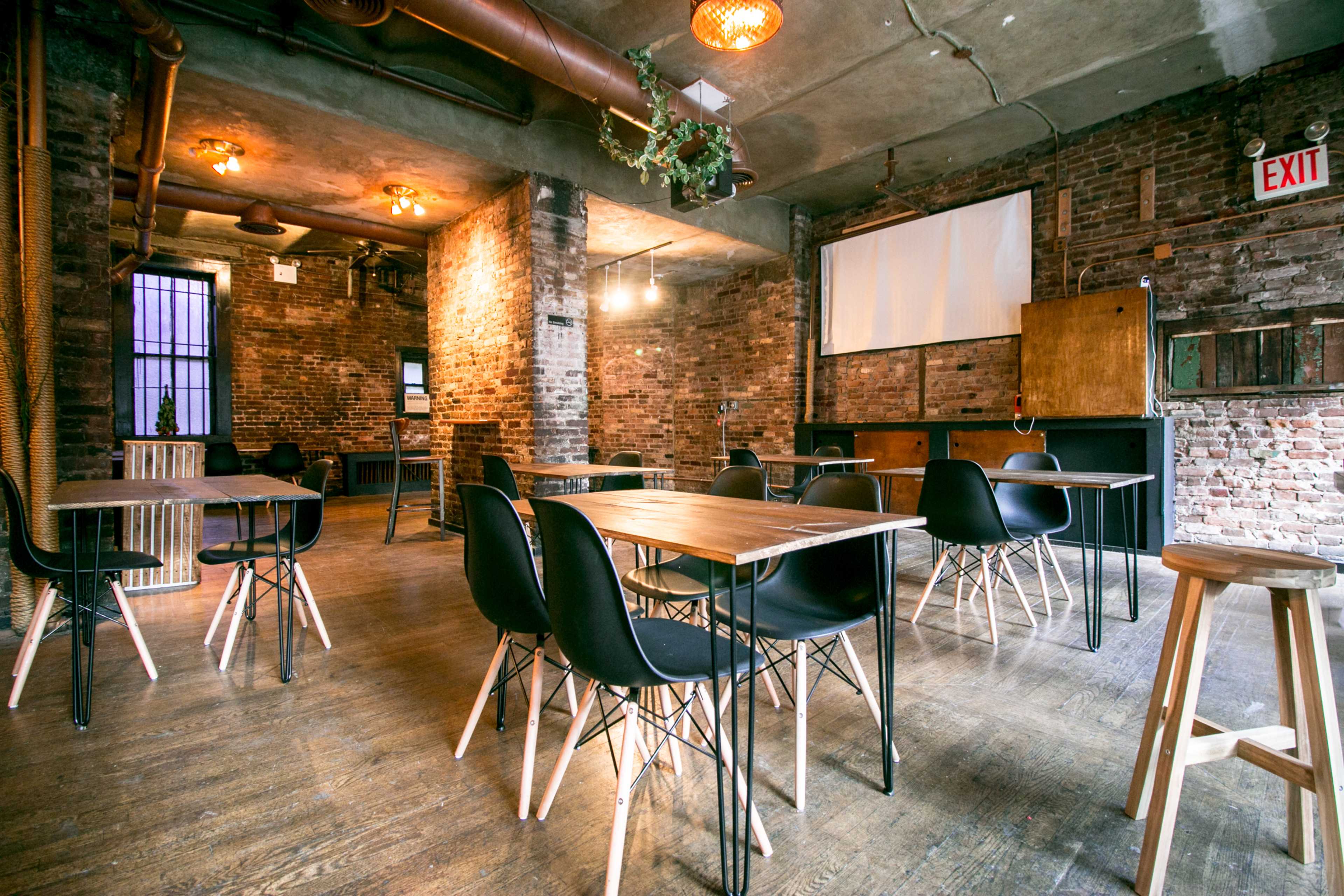 Exposed brick Multi-use Event Space Image in Ukrainian Village, New York, NY