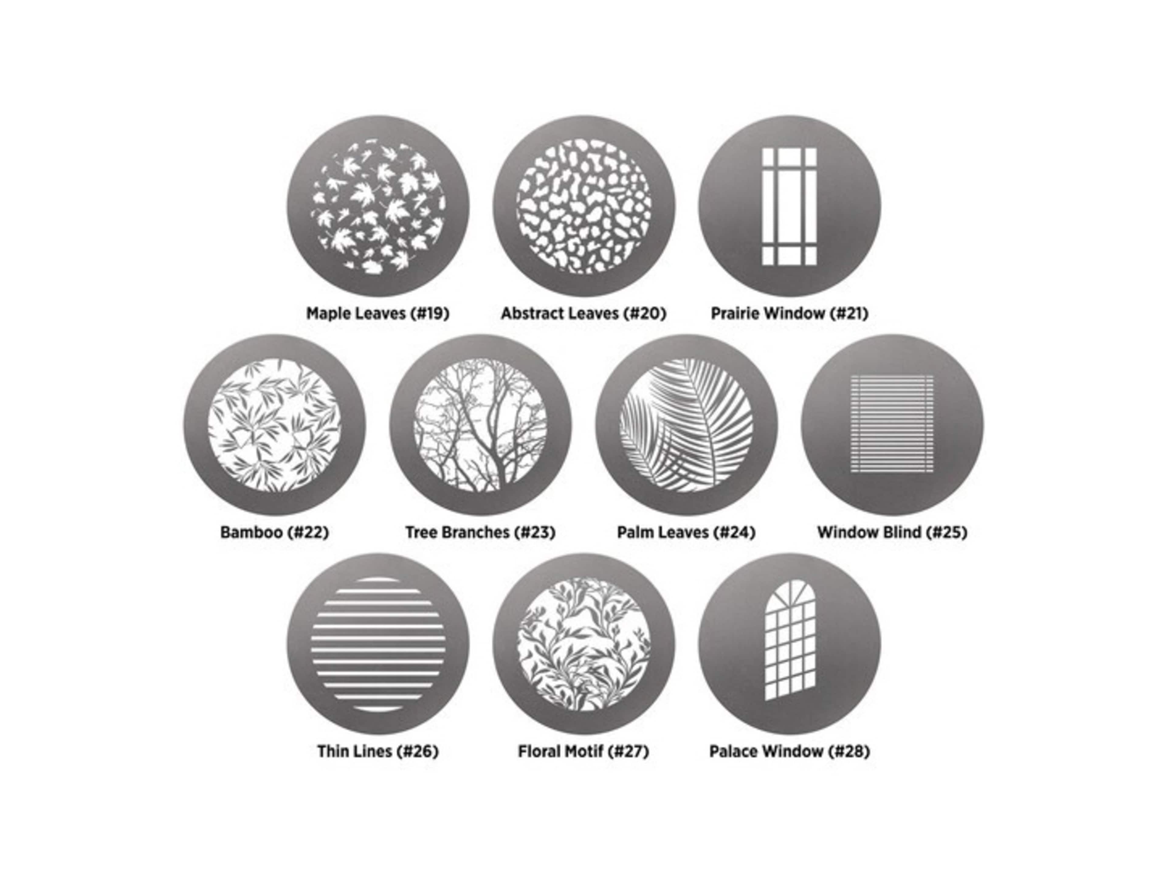 Westcott Optical Spot Gobo Set – Environmental