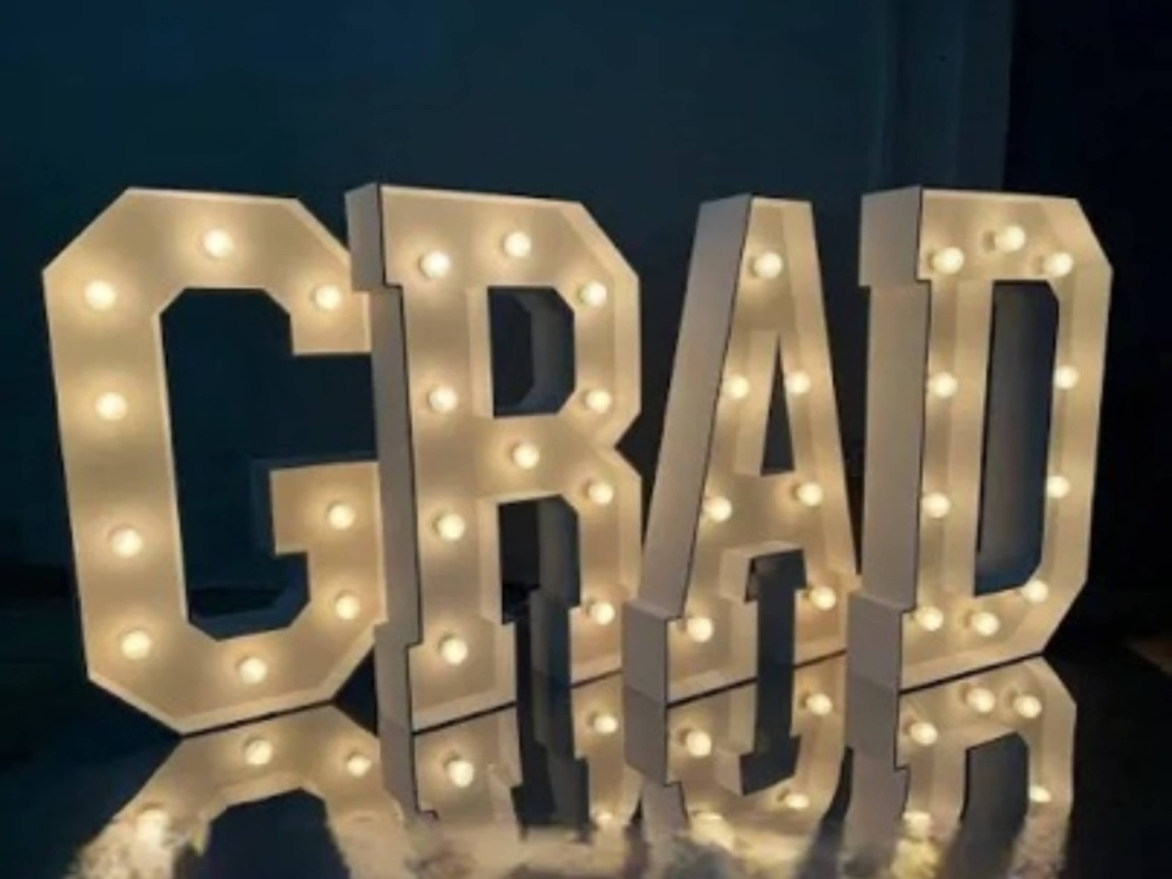 4ft GRAD Marquee Letters
