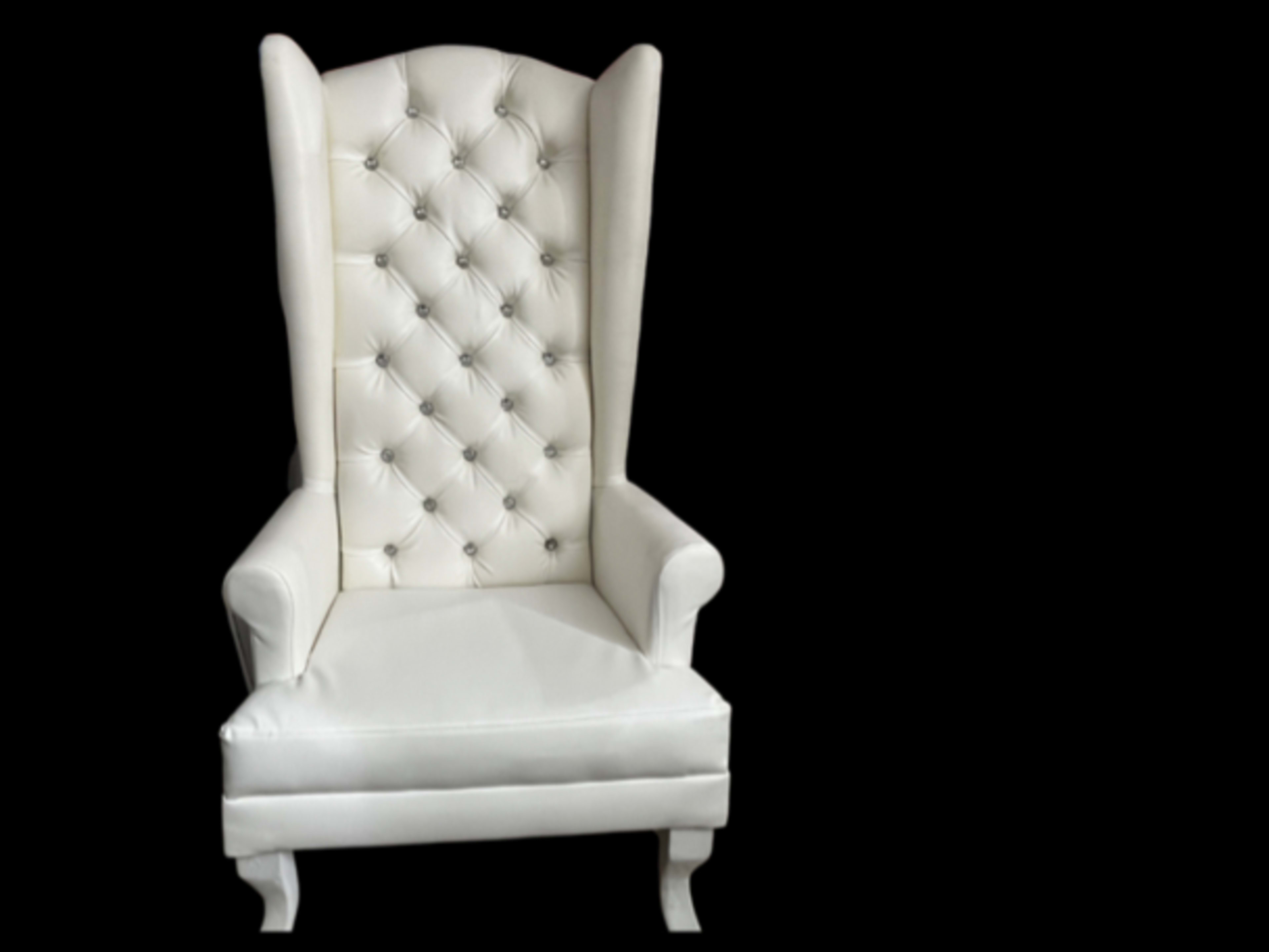 White Thrown Chair