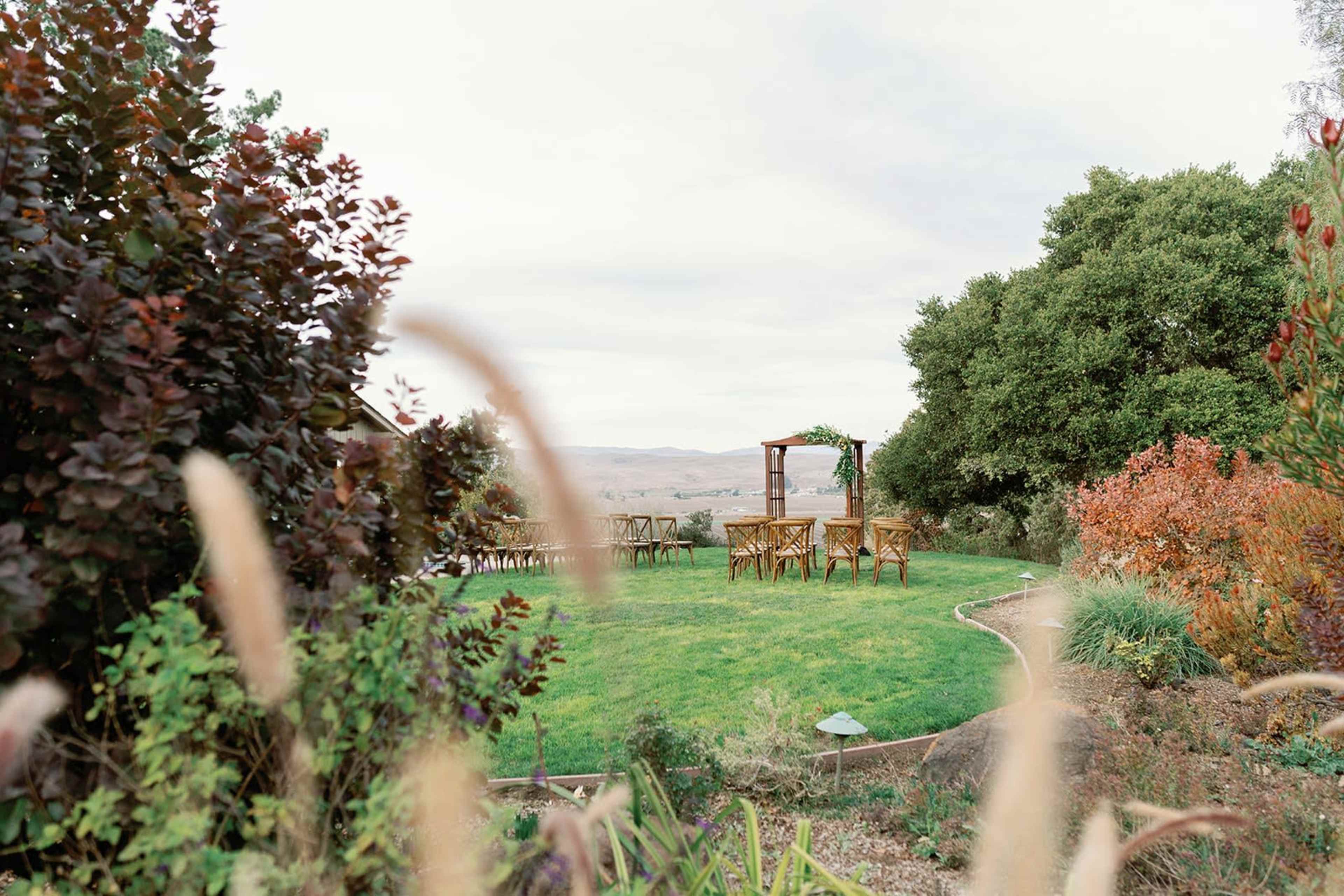 Intimate event space with gardens located on a working ranch Image in , San Juan Bautista, CA