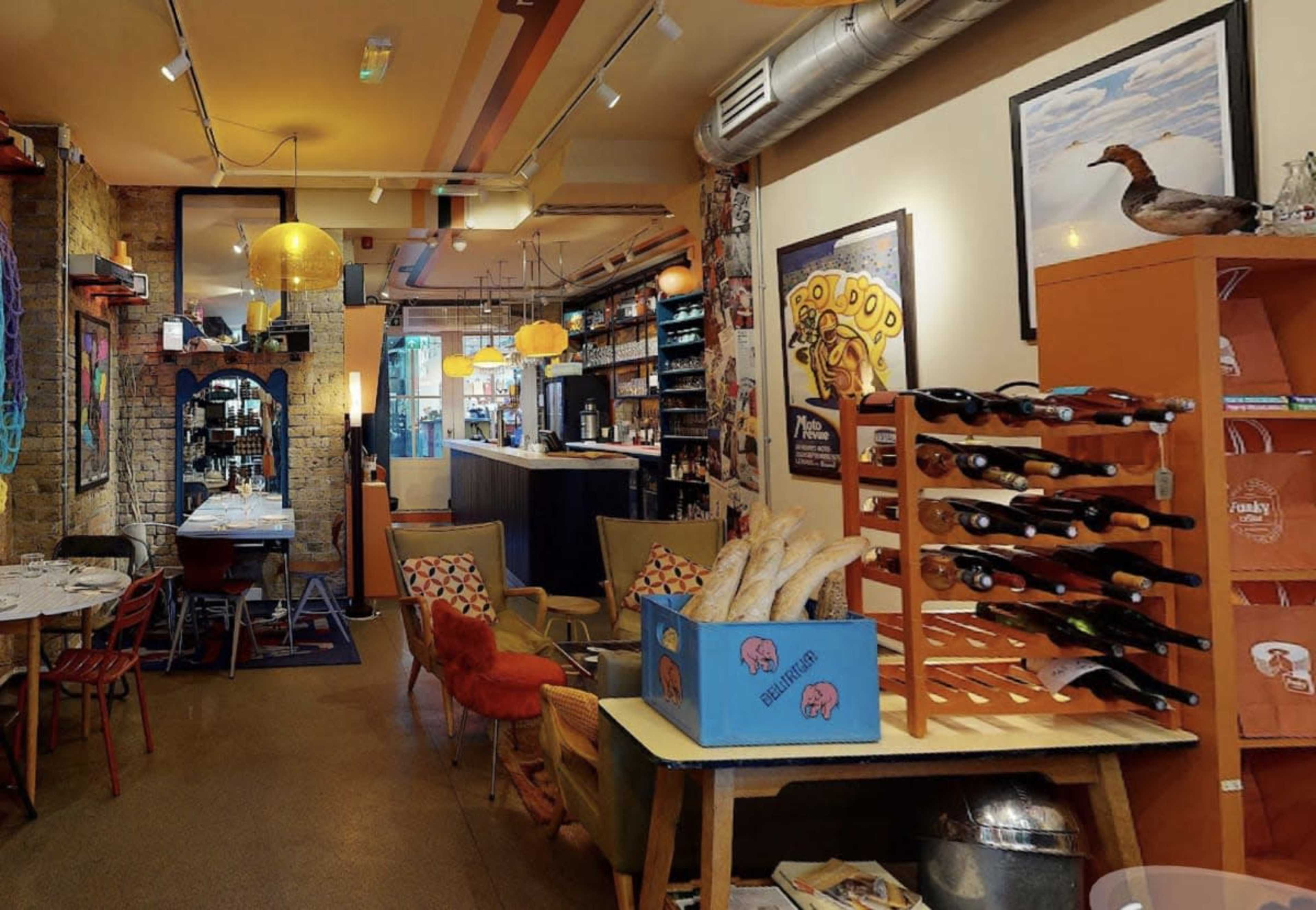 70's Bar in Historic Victorian Market in City of London Image in Spitalfields, London, ENG