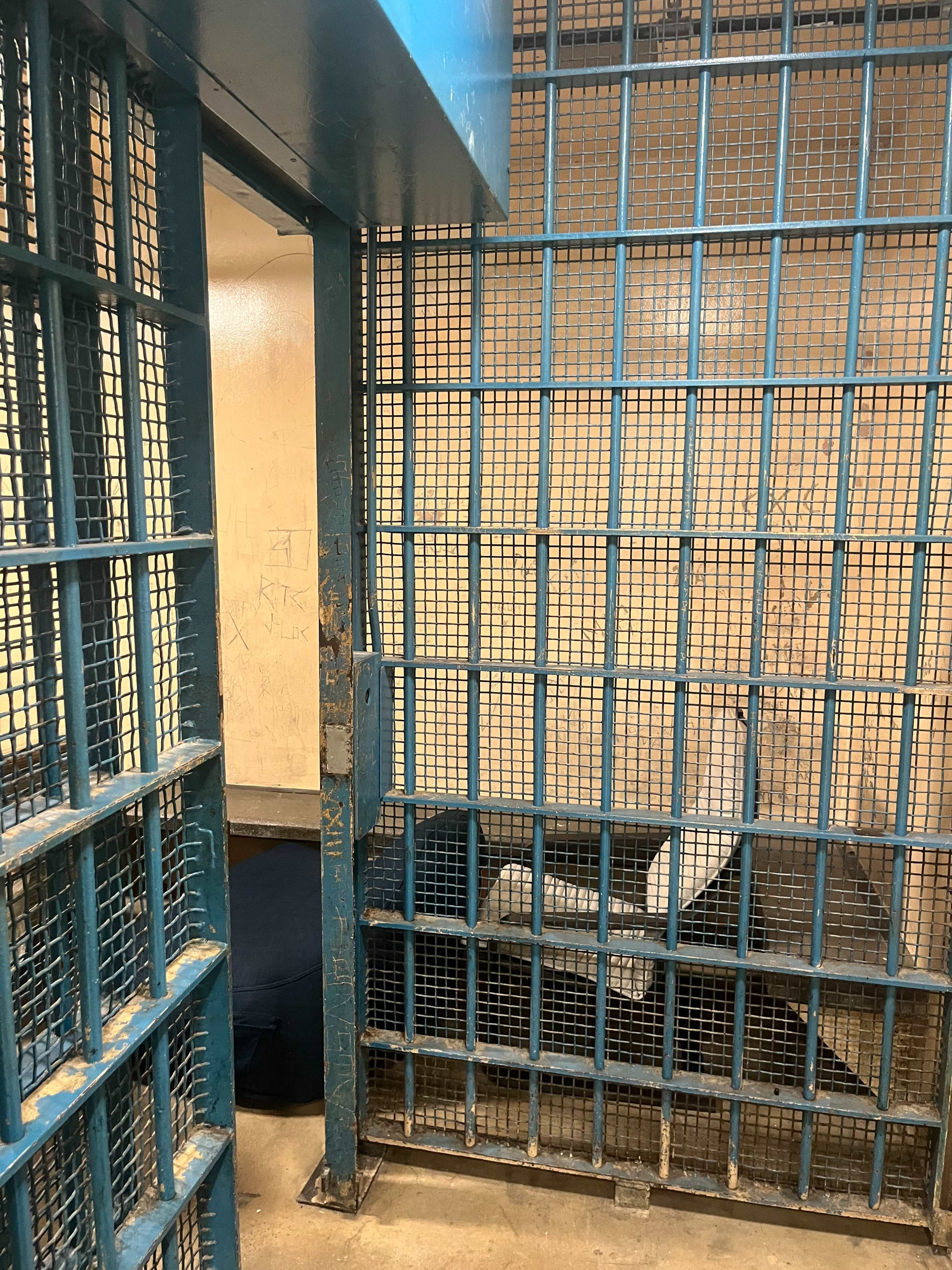 Old County Jail Holding Cell and Phone Rooms Image in Carlson Park, Culver City, CA