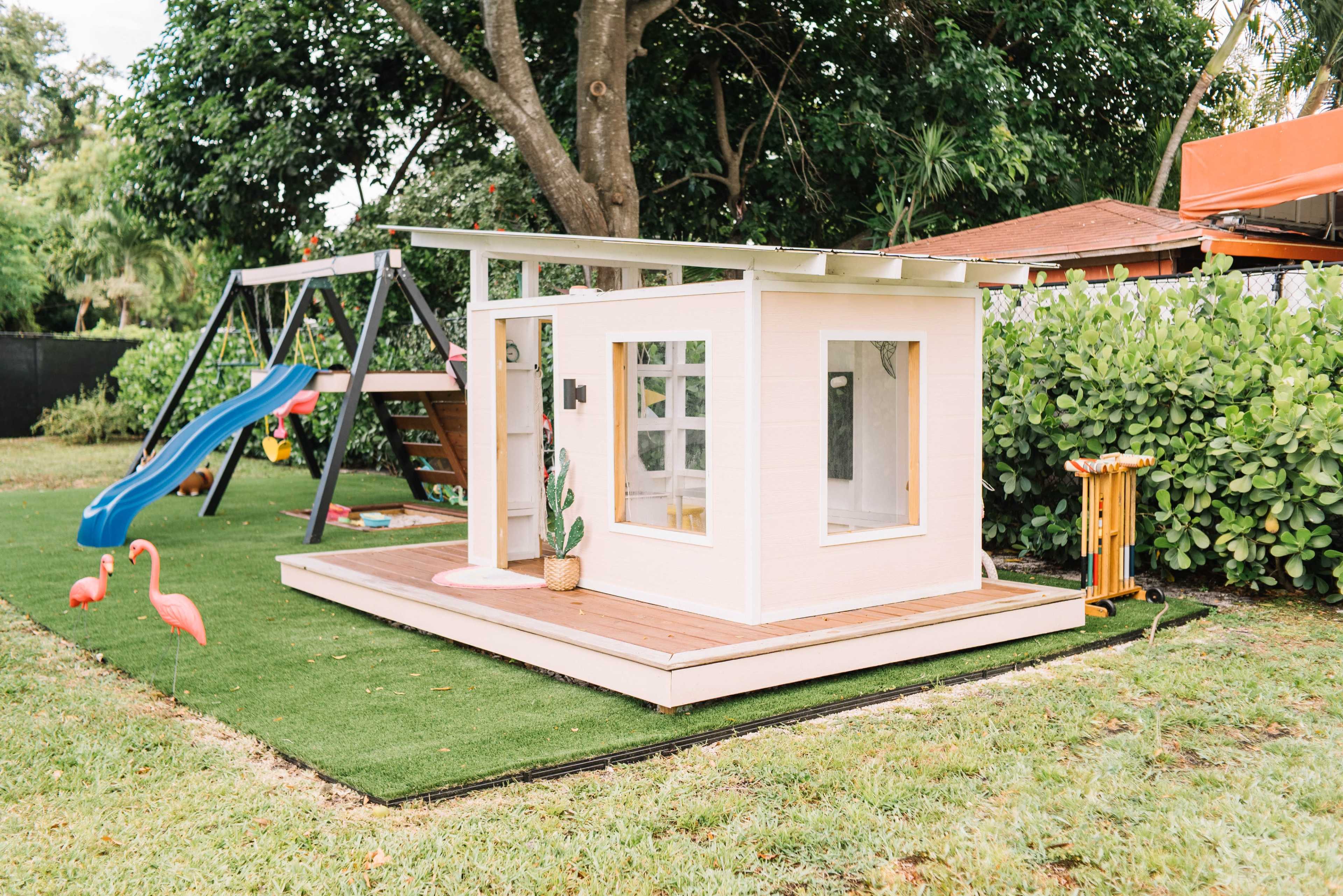 Mid-Century Modern Kids Playhouse and Playground Image in Hallandale Beach, HALLANDALE BEACH, FL
