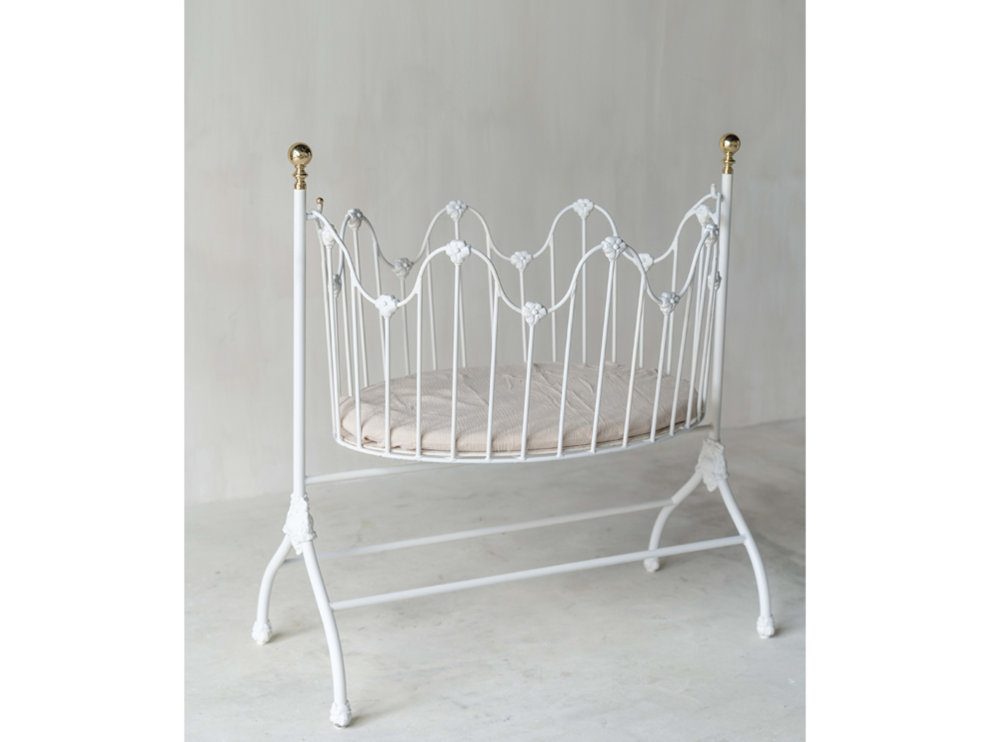 Antique Wrought Iron Cradle