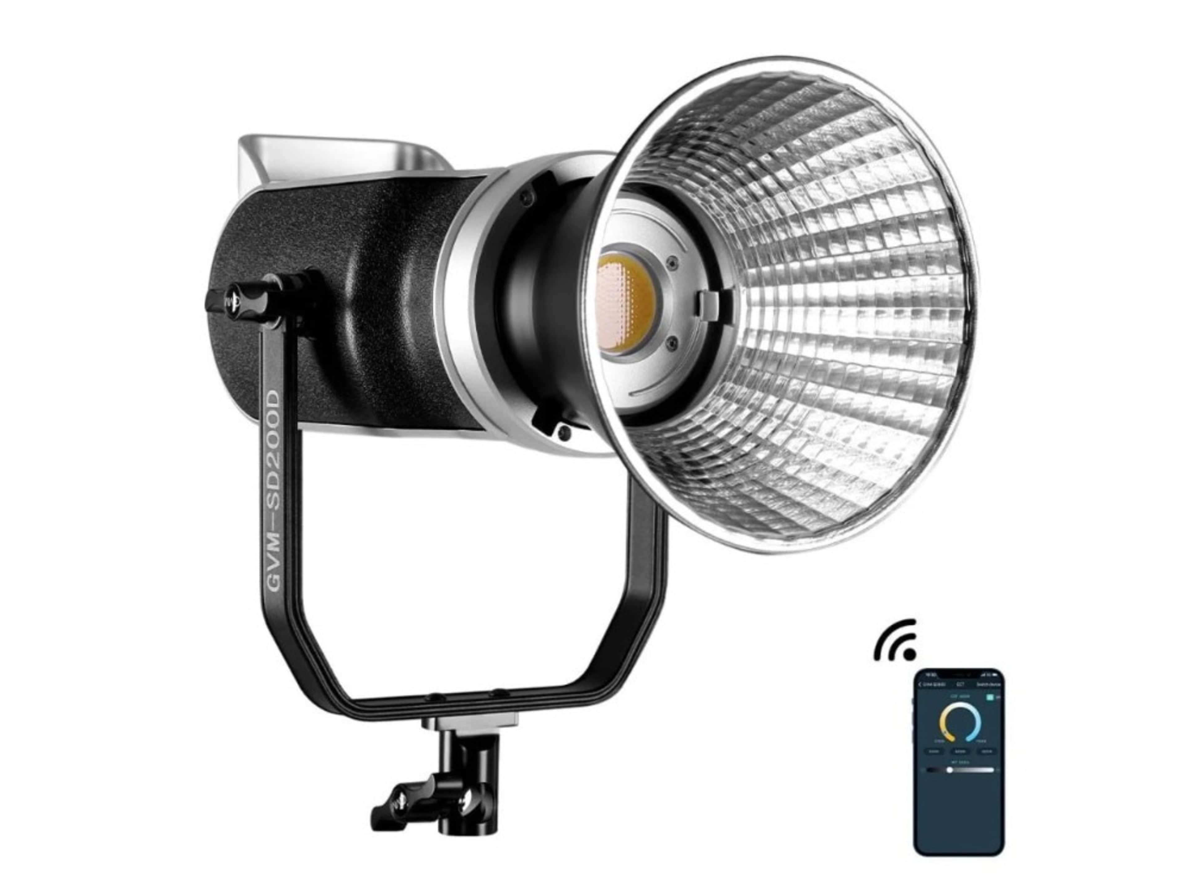 06.GVM SD200D 200W Bi-Color LED Video Light