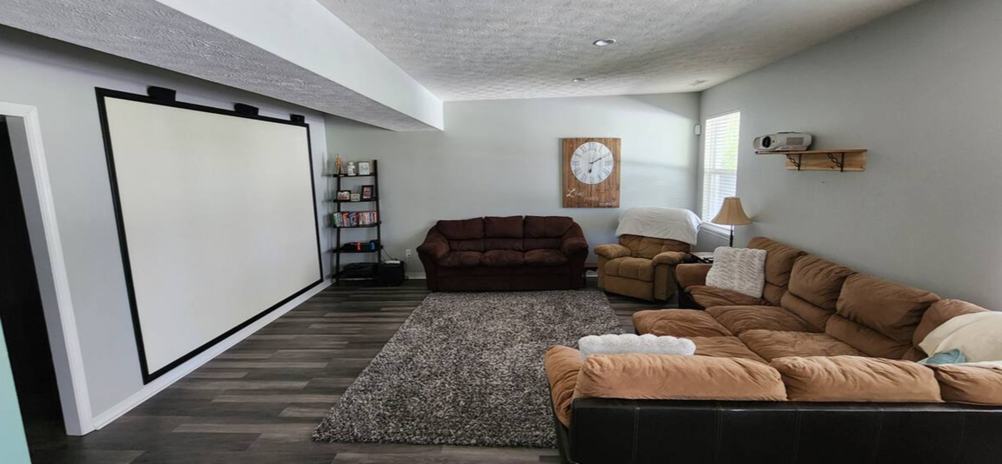 Beautiful farmhouse setting with huge inground pool with walkout basement. Image in Clark Township, Greenwood, IN