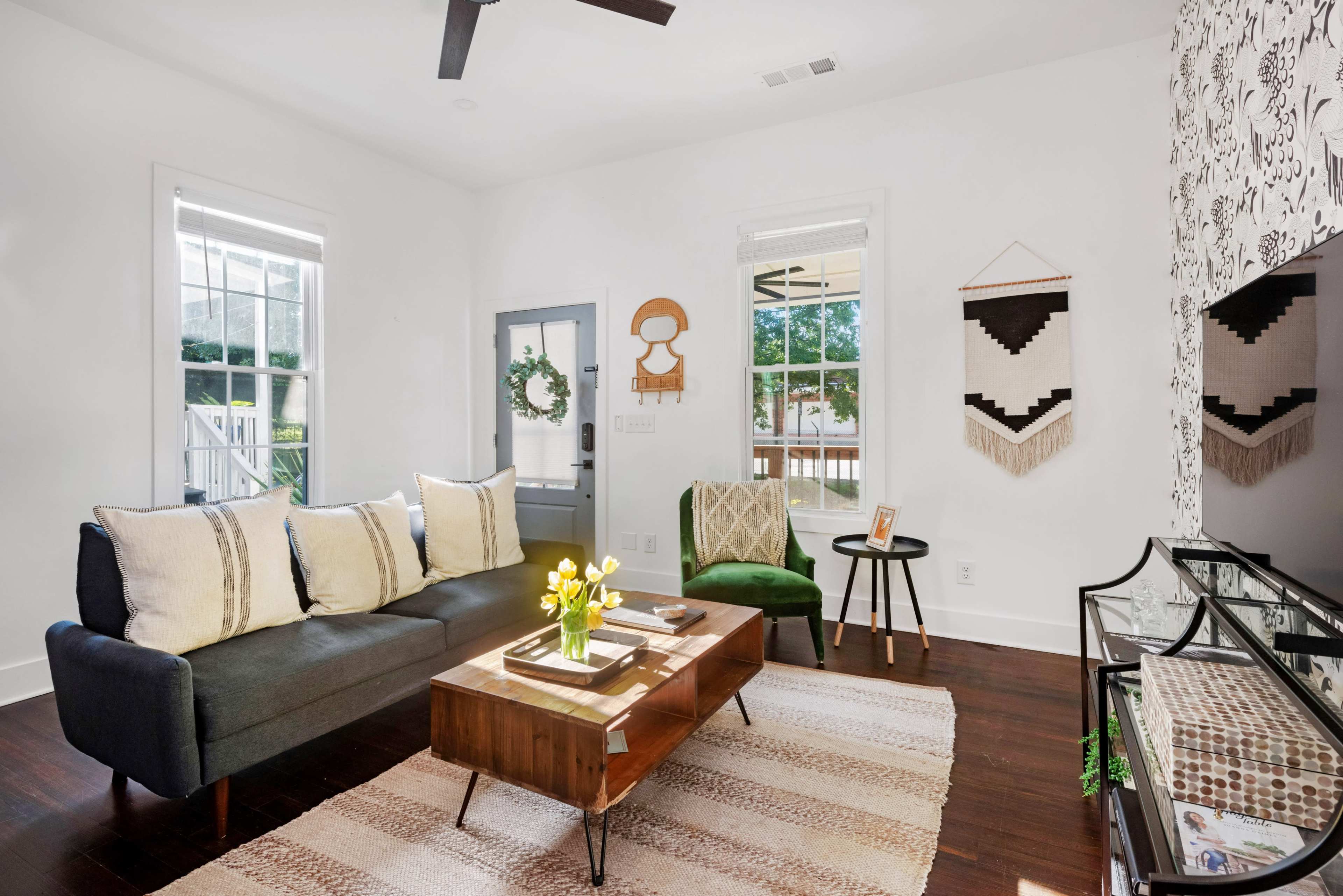 Whiskey Neat | Bright & Hip Bachelor Pad in Reynoldstown Image in Reynoldstown, Atlanta, GA