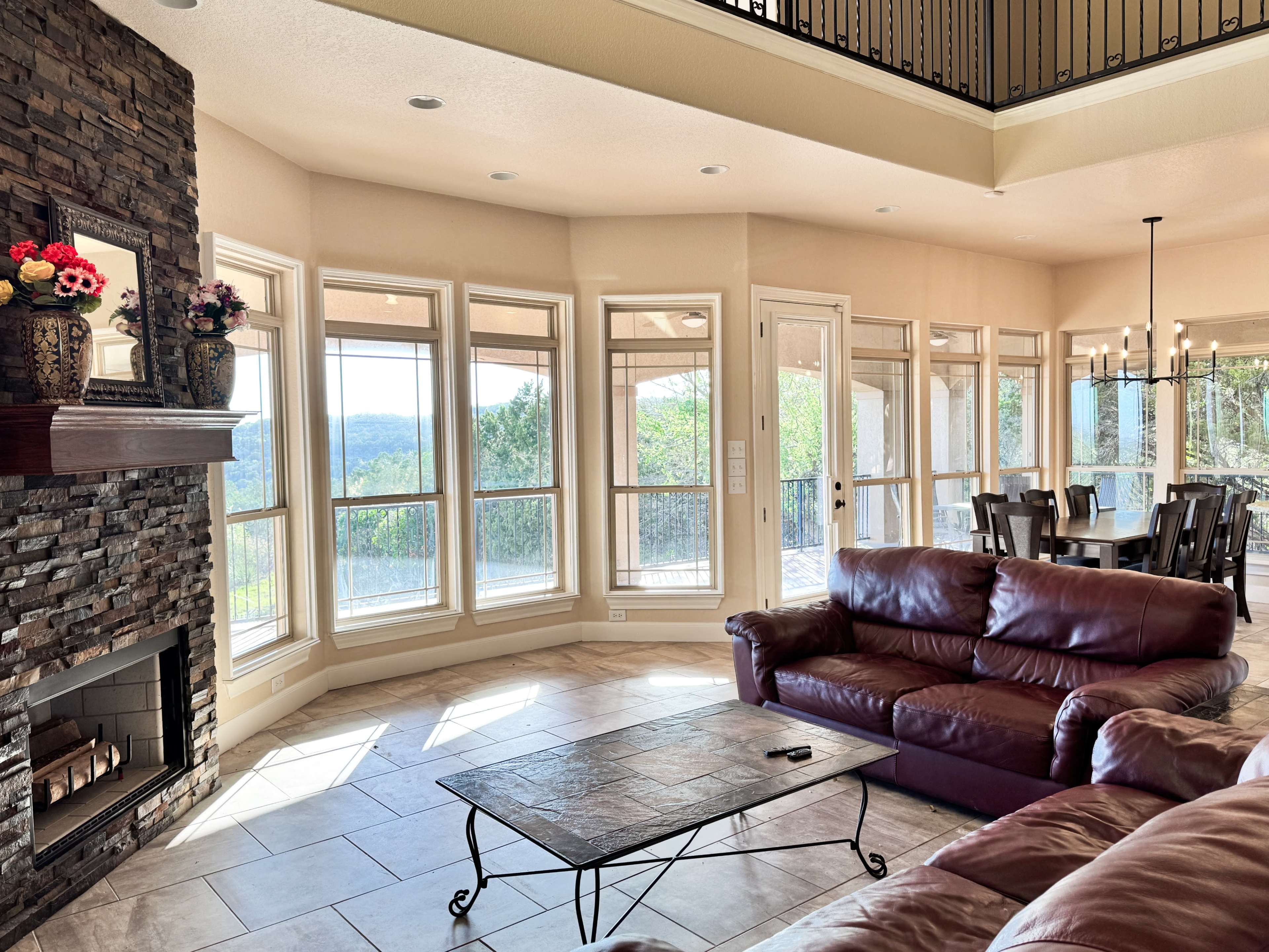 Rustic Hill Country Mansion with Breathtaking Canyon Views | Roomy Estate Retreat in San Antonio Image in Far West Side, Helotes, TX