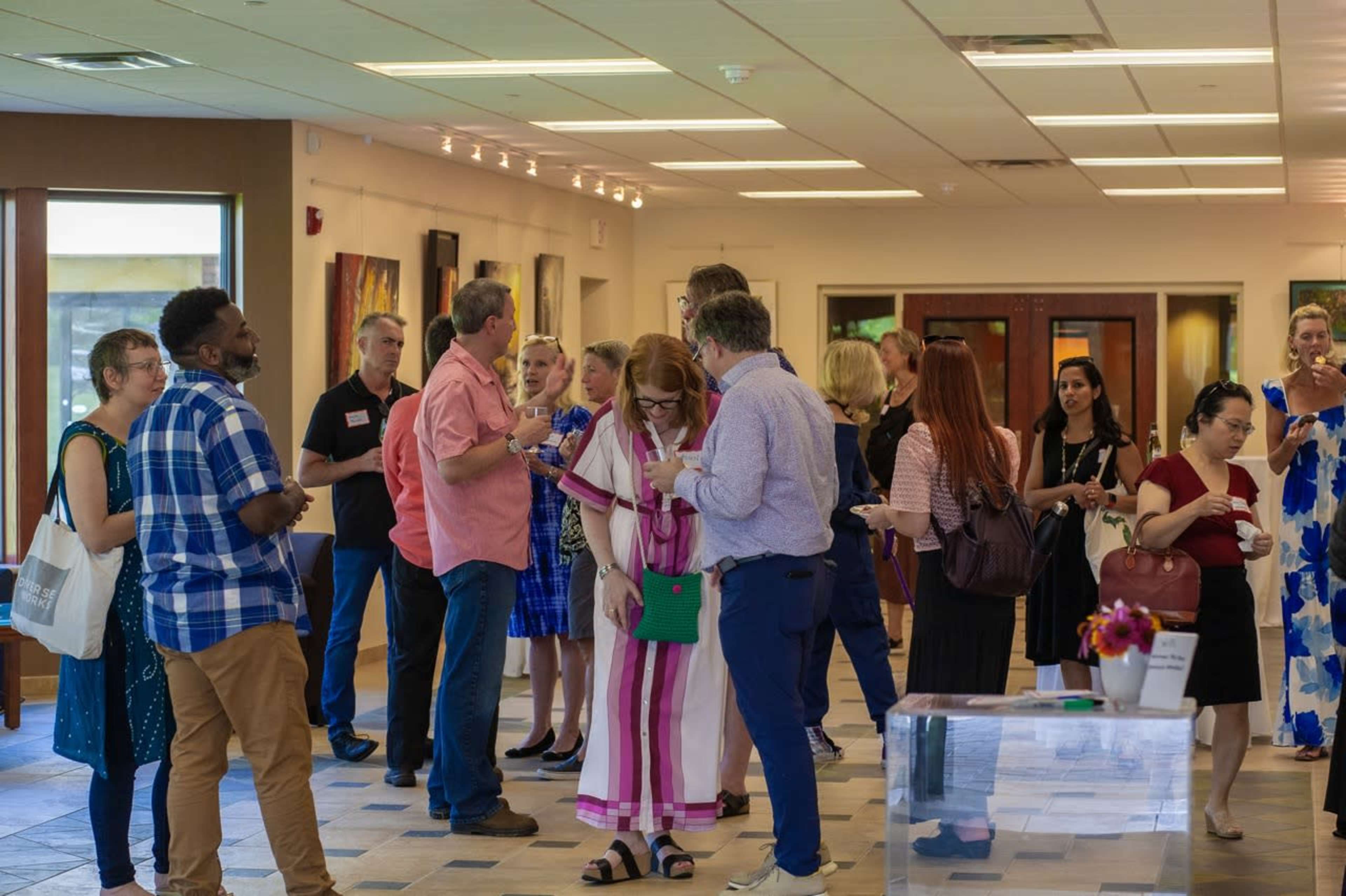 Flexible gallery space with modern ammendities (including caterer's kitchen) featuring local artists in a rural setting overlooking historic woods and farmland. Image in Macon Township, Clinton, MI