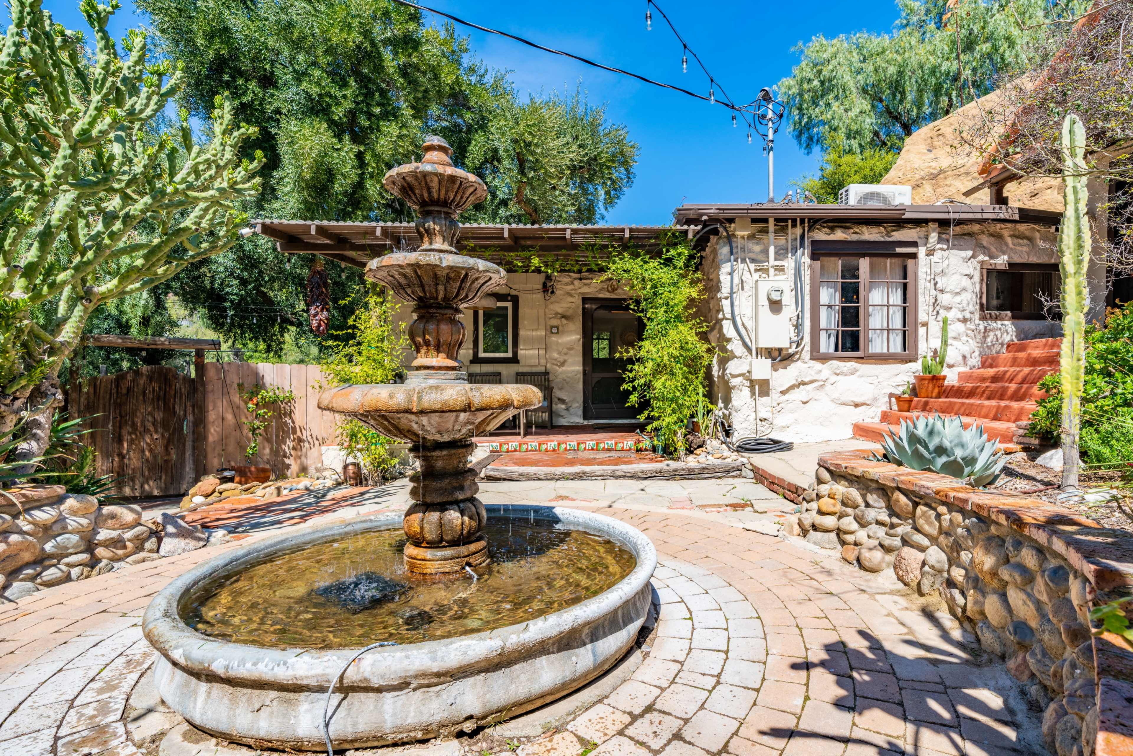1930s Whimsical Rock House with Canyon Views on 1/2 Acre Image in , Canoga Park, CA