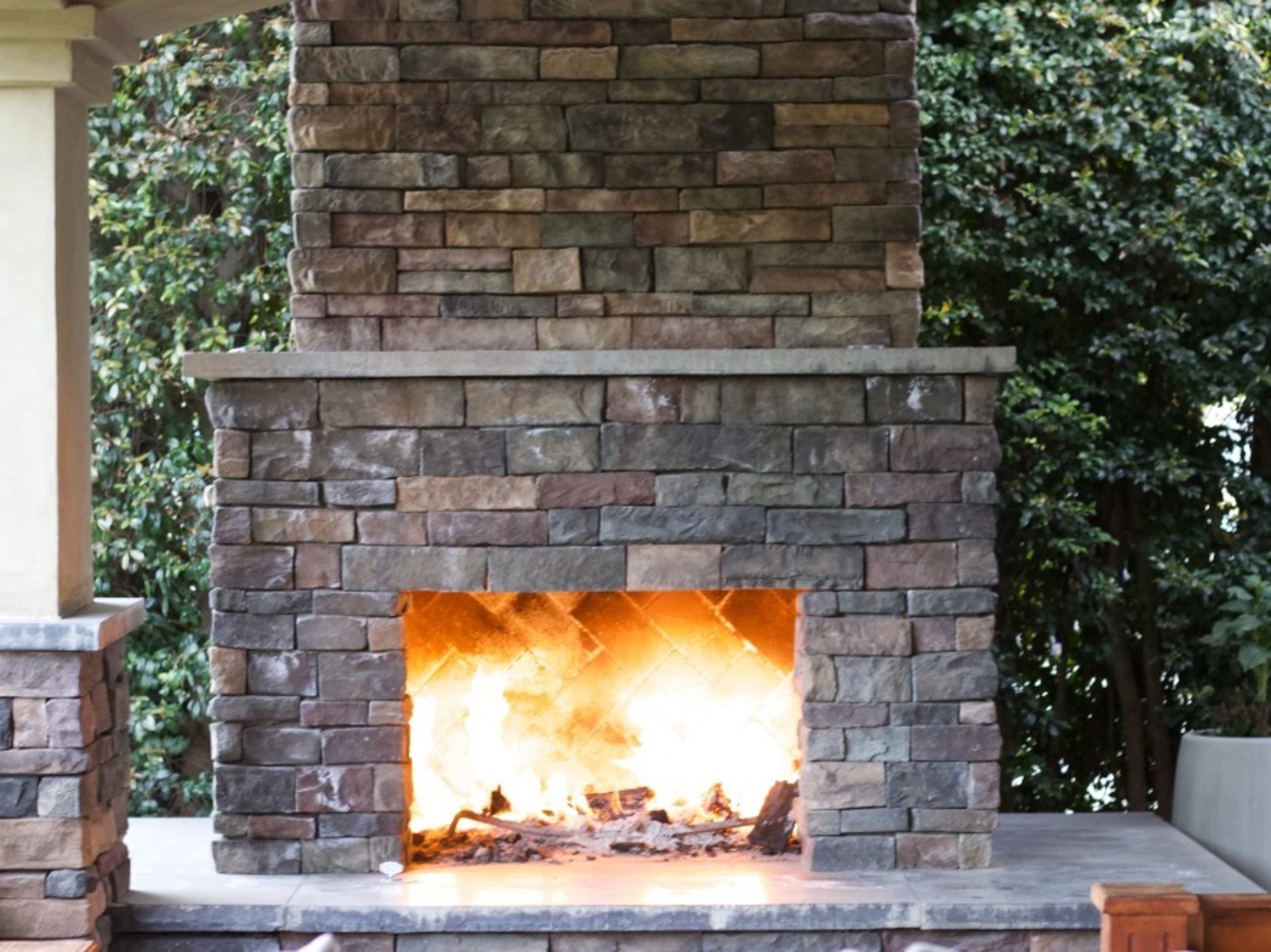 Outdoor Fireplace Access