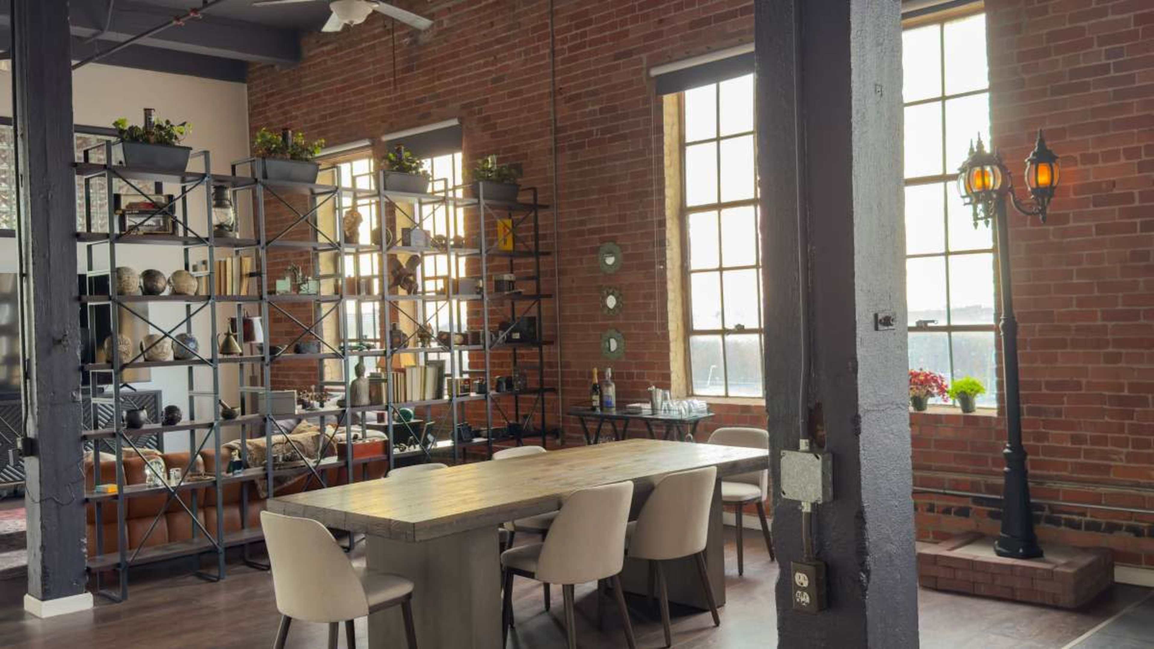 Stunning Urban Industrial Loft with Natural Light & Unmatched Detroit Skyline View Image in Eastern Market, Detroit, MI
