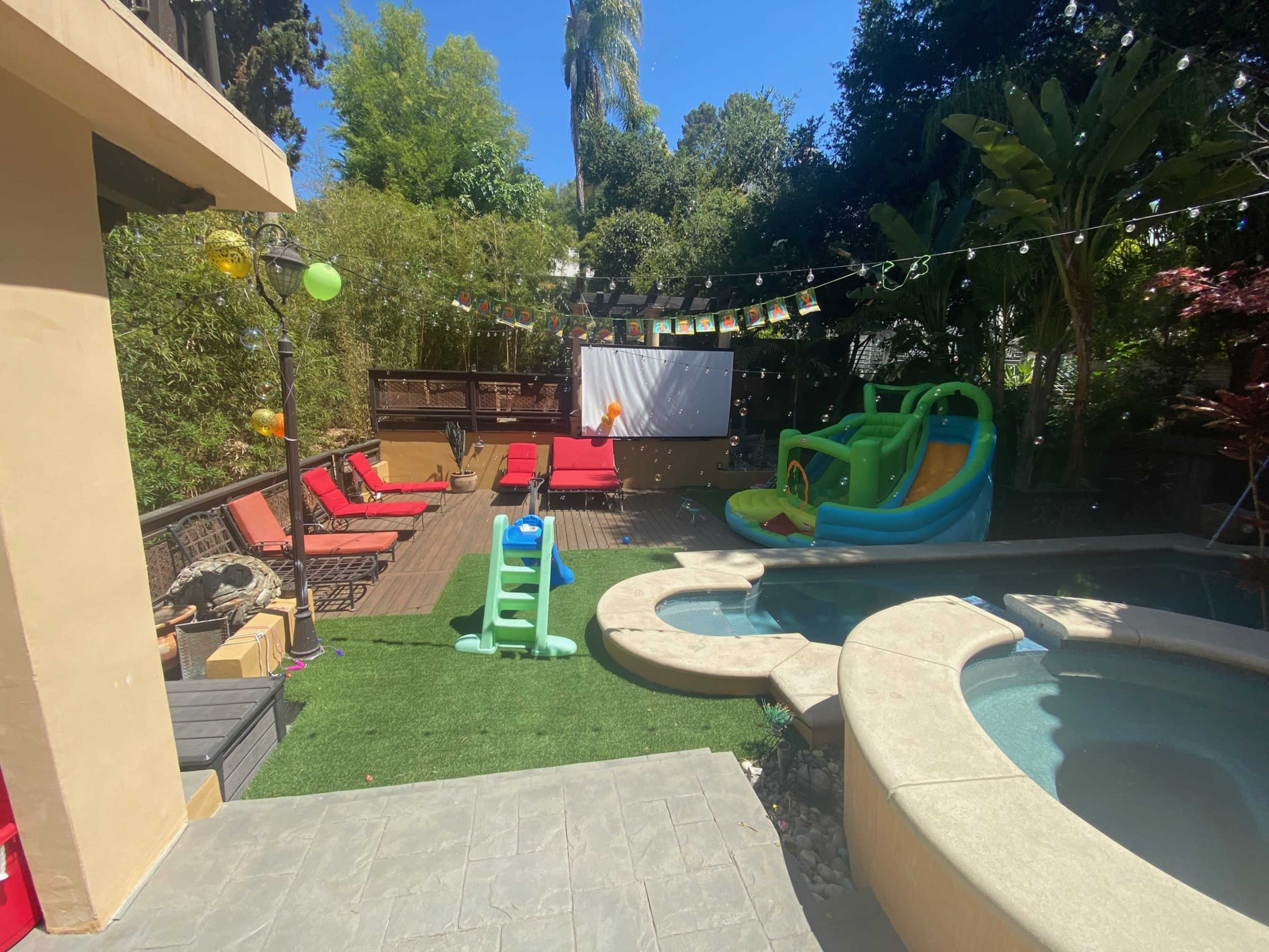 Resort-Style Backyard with Mediterranean Flair Image in Studio City, Studio City, CA