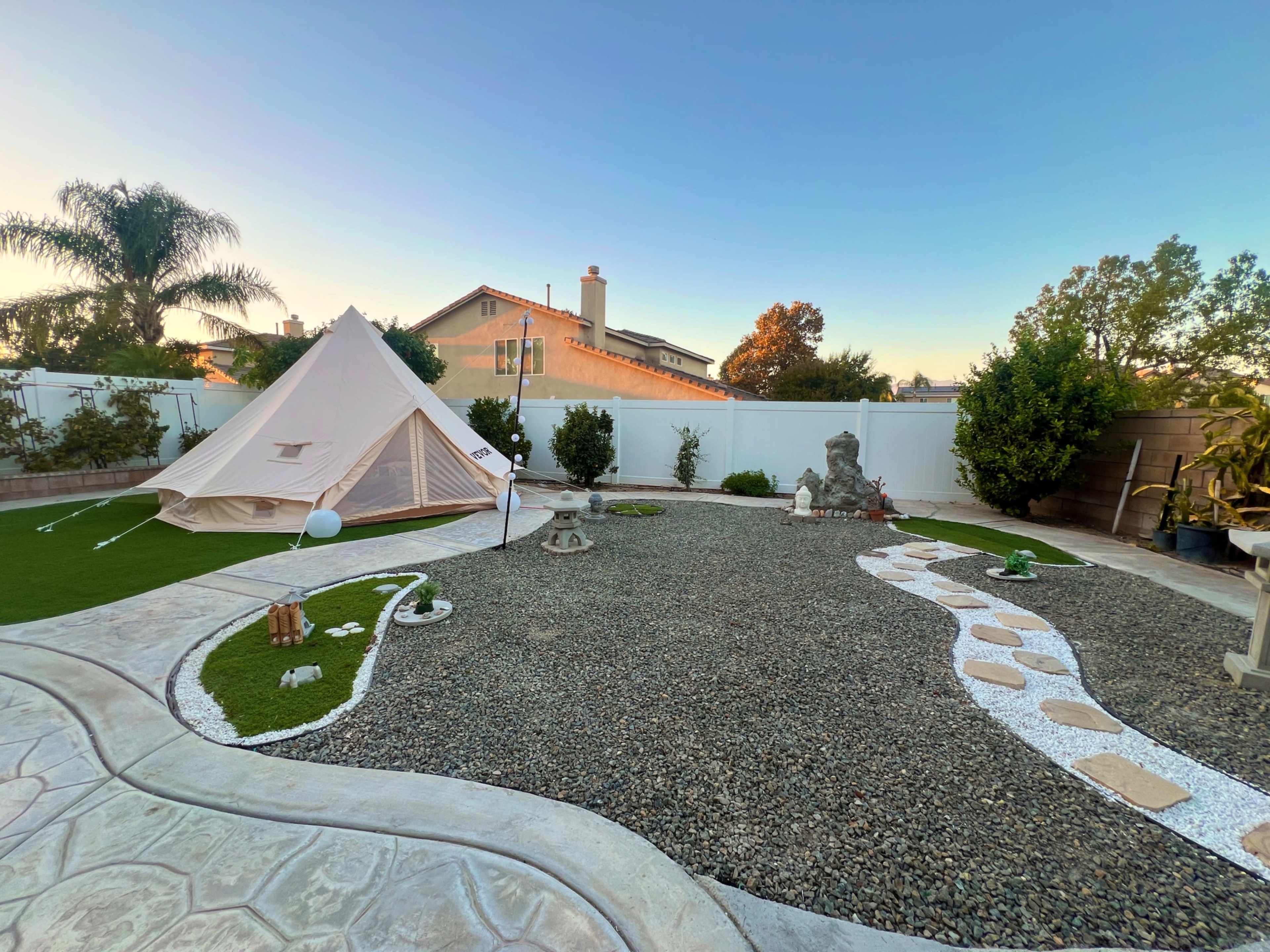 Romantic yurt with view of Japanese garden Image in Eastvale, Eastvale, CA