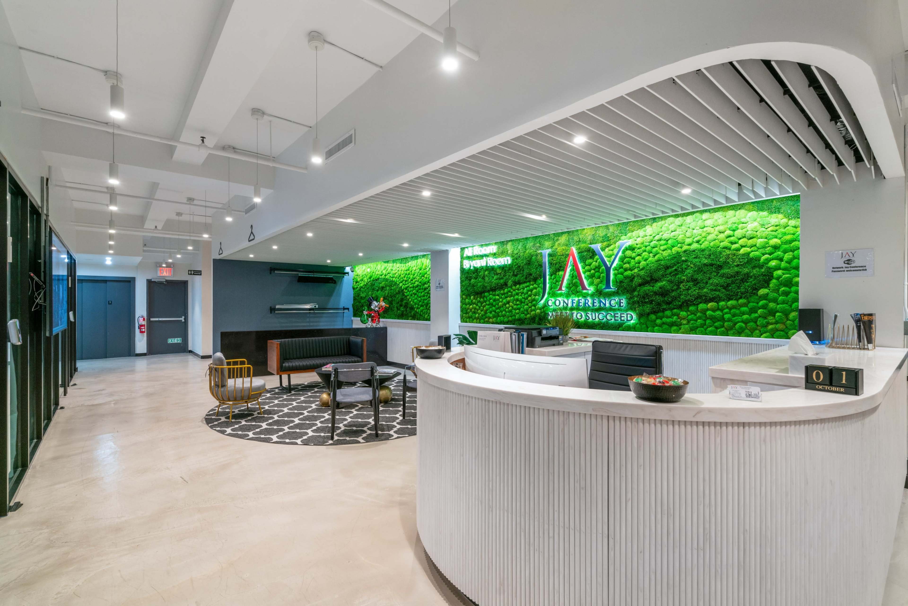 Large Training Facility in Chelsea-Kobe Room Just Opened up to 100 People-Lounge and Phone Booth Image in Midtown Manhattan, New York, NY