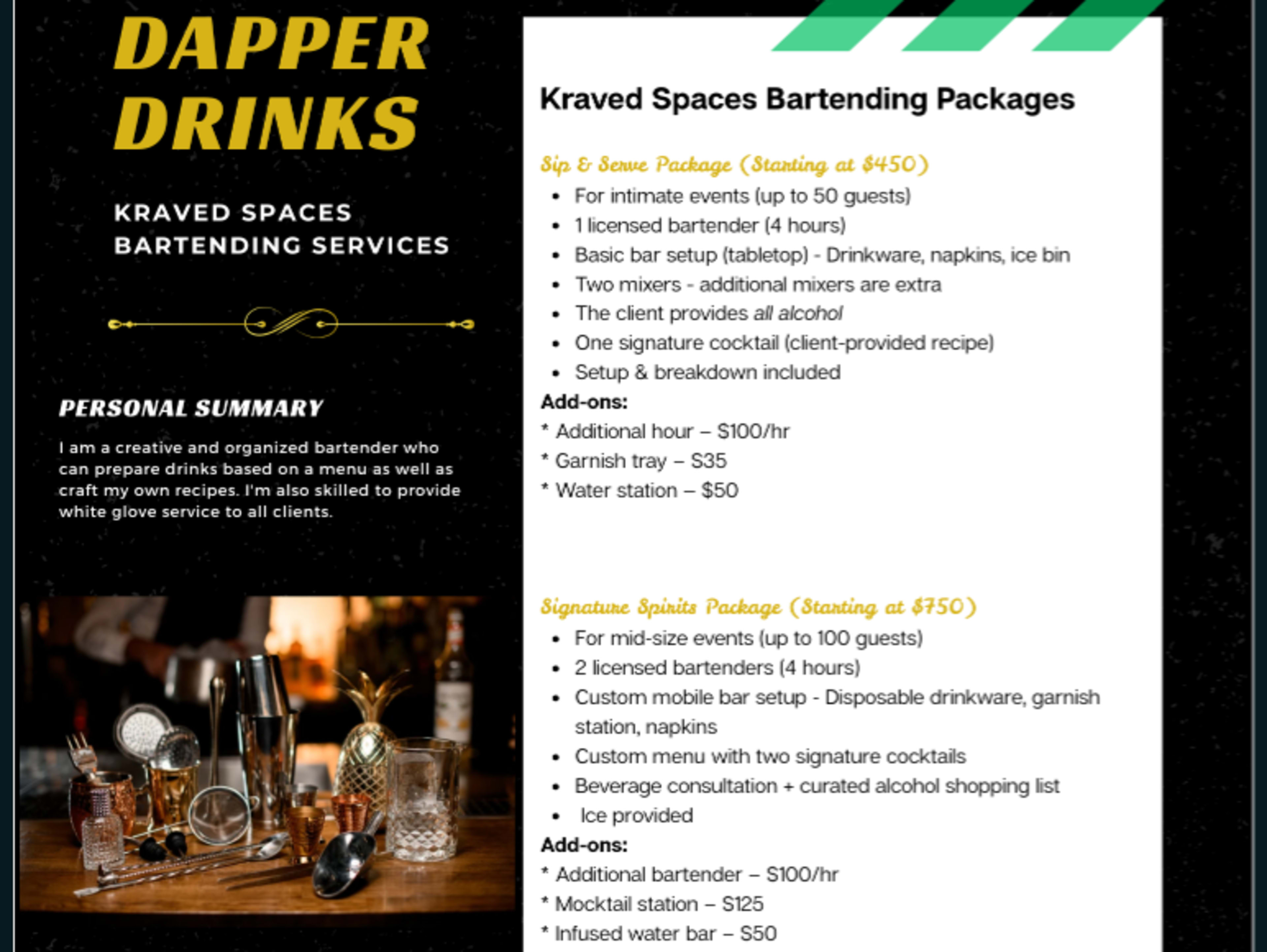 Bartending 