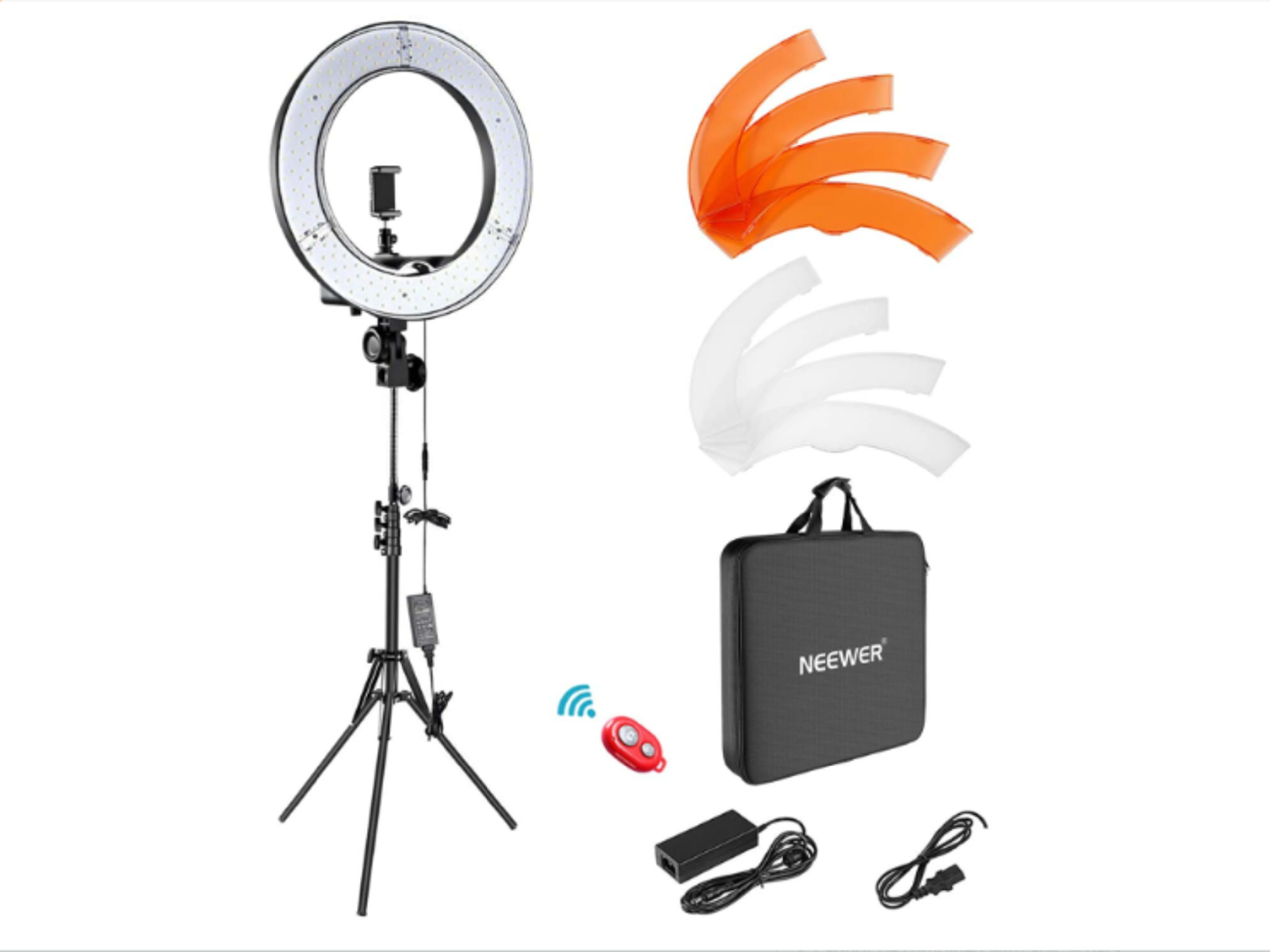 Neewer Ring Light Kit:18"/48cm Outer 55W