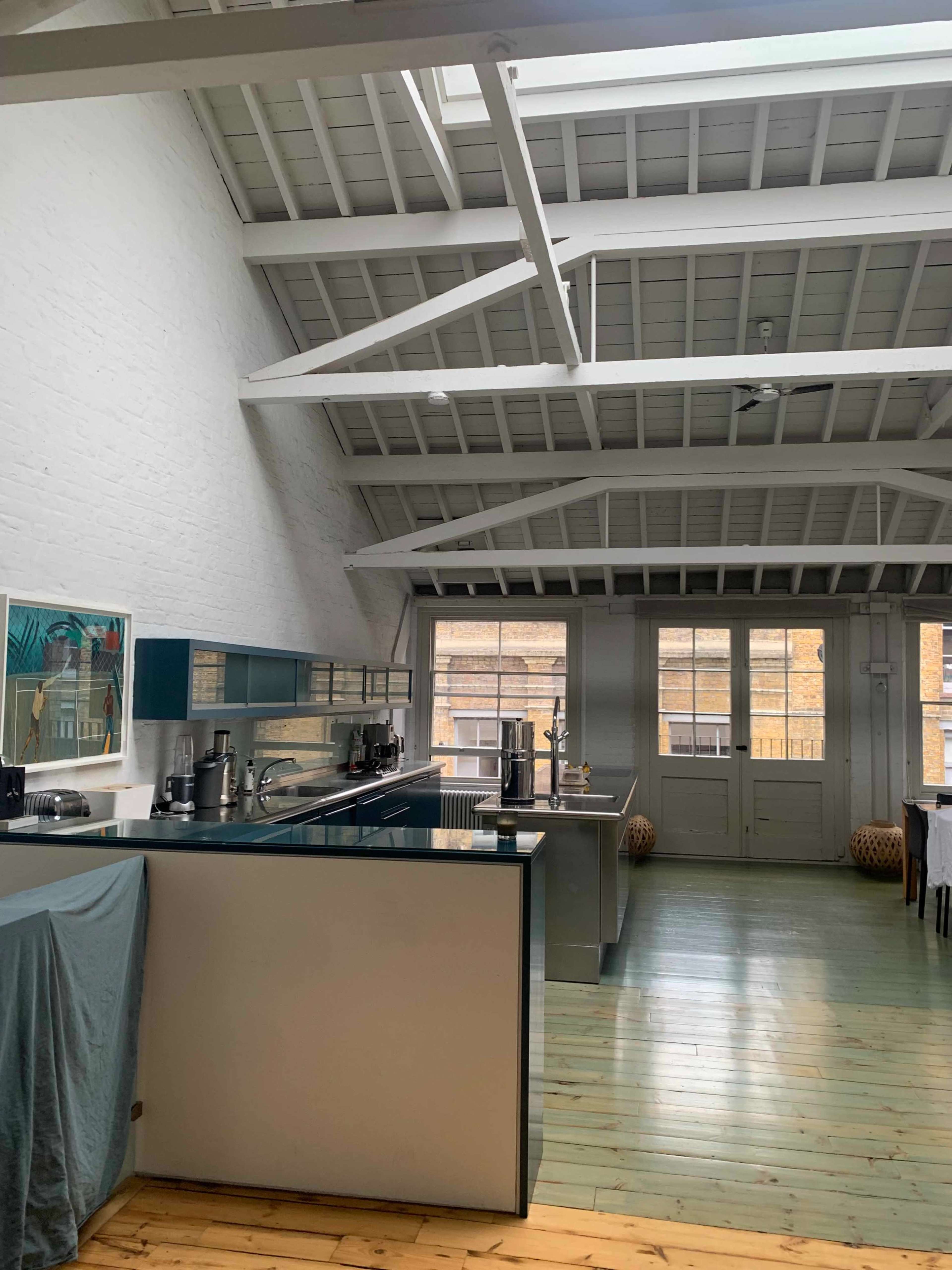 Open plan, Old Warehouse Factory Loft Apartment In Shoreditch Image in Shoreditch, London, 