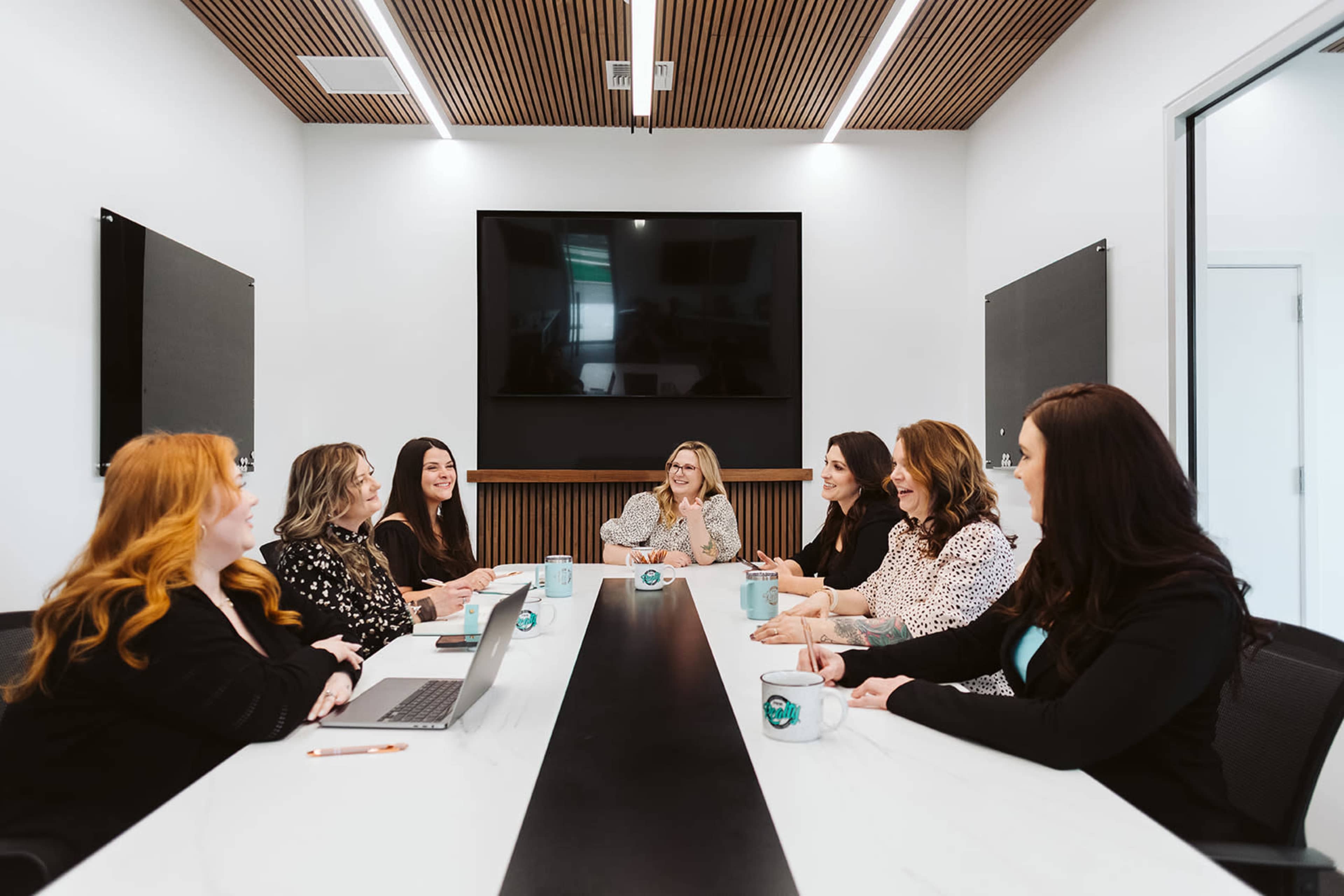 Modern Buckley office space with open conference room, reception and office spaces with view of Mount Rainier. Image in Buckley, Buckley, WA