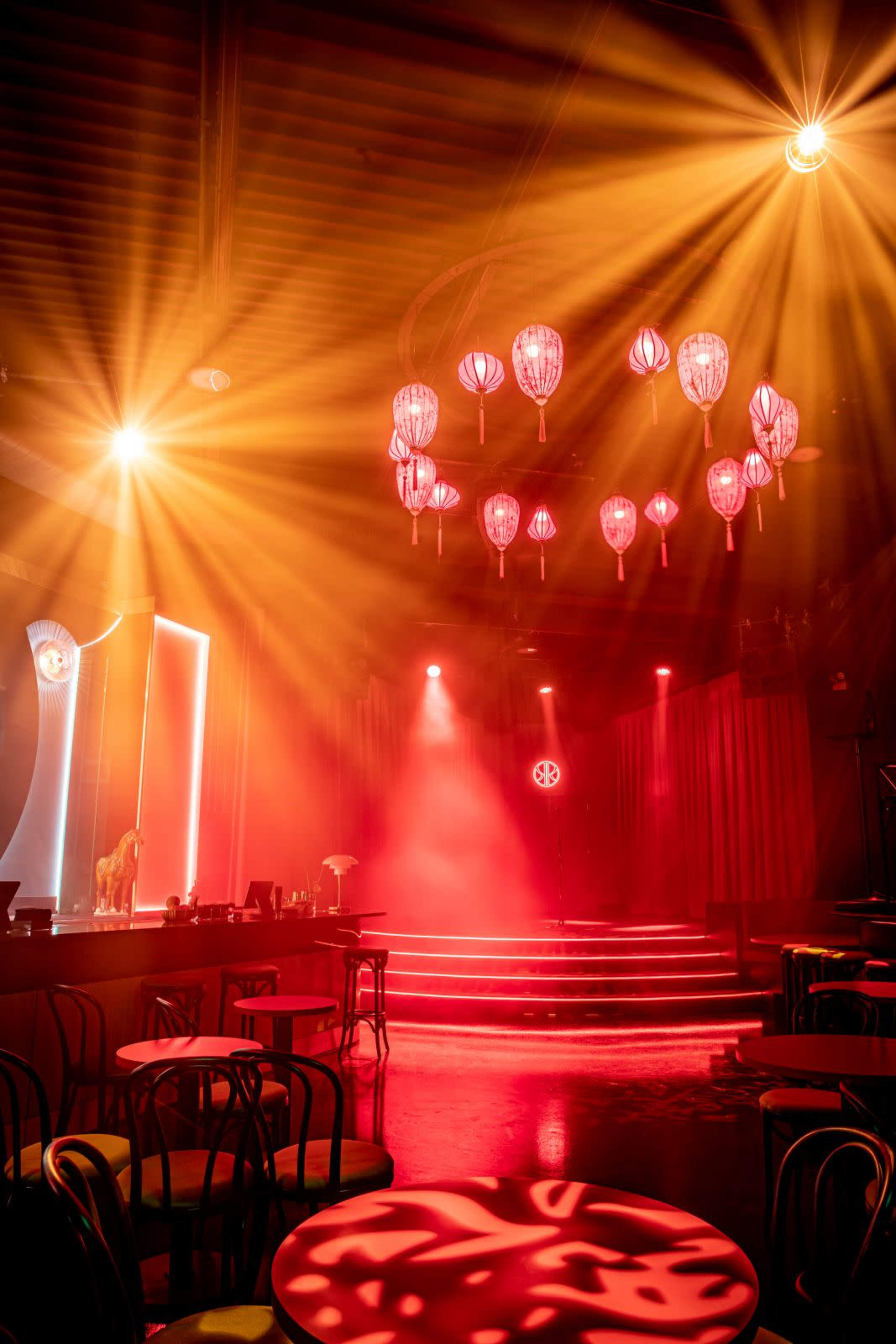 Neo-Noir Cabaret & Nightclub with Bar & Stage in East Williamsburg Bushwick Image in Bushwick, Brooklyn, NY