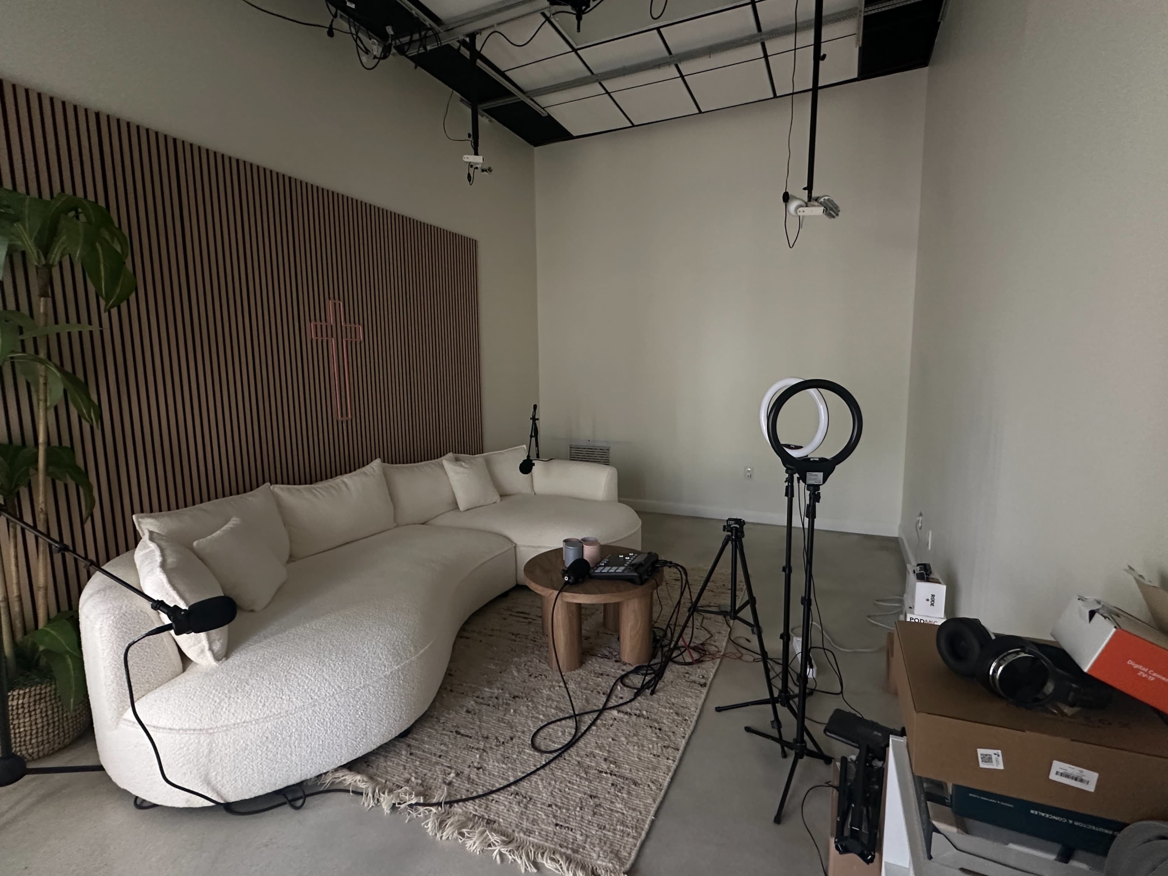 Aesthetic Studio, Podcast Room, Modern & Clean Vibe, Plants Image in Pompano Beach, Pompano, FL