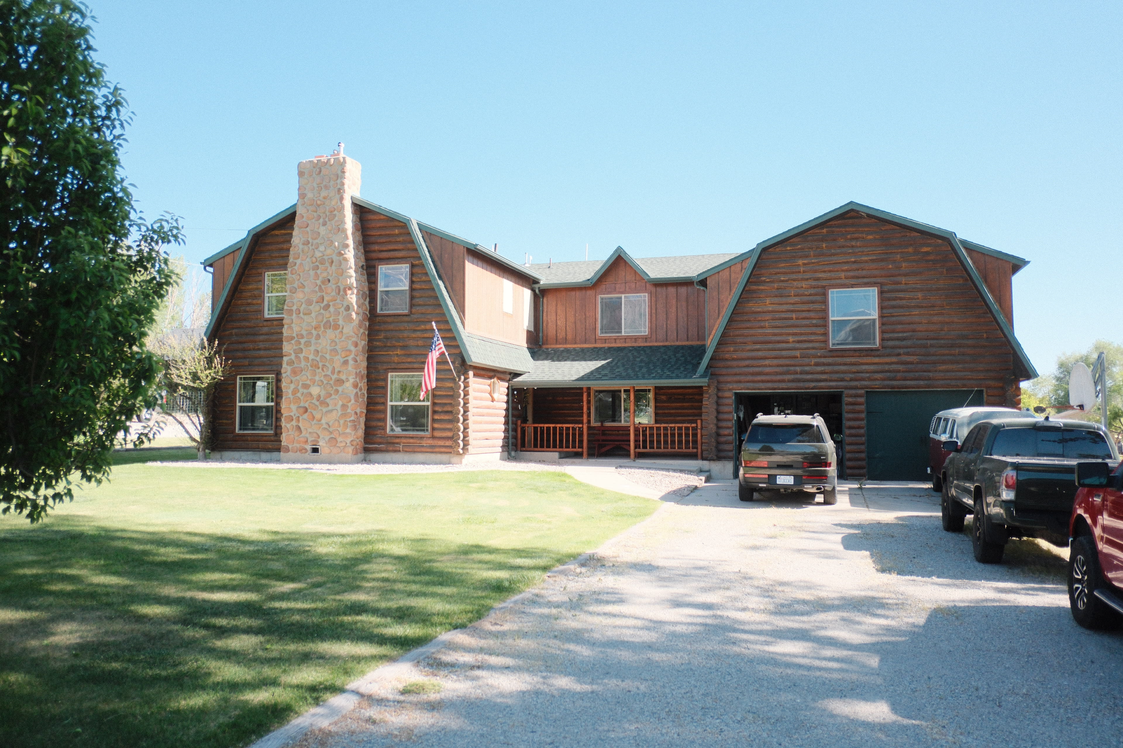 Rustic 1970s Log Cabin with Music Den, Creek & Yard Image in Lindon, Lindon, UT