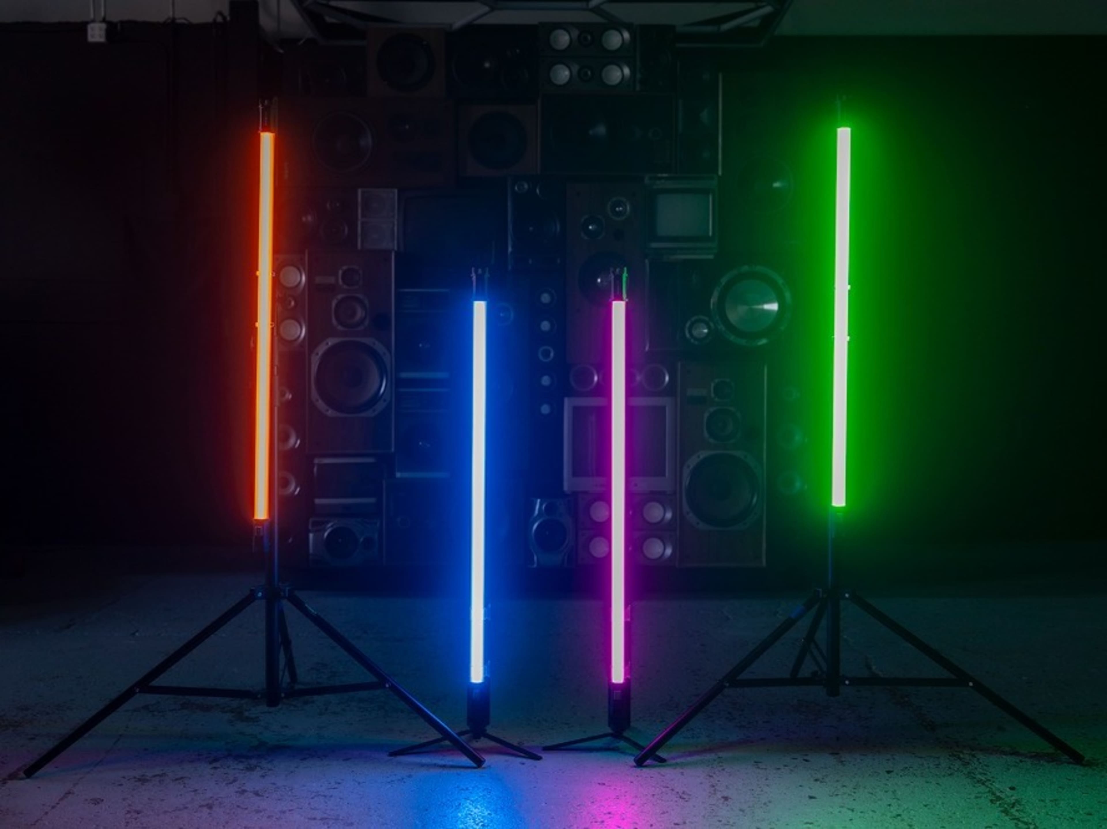 Nanlite Pavotube 30c 4' RGBW LED Tube Kit (x4)