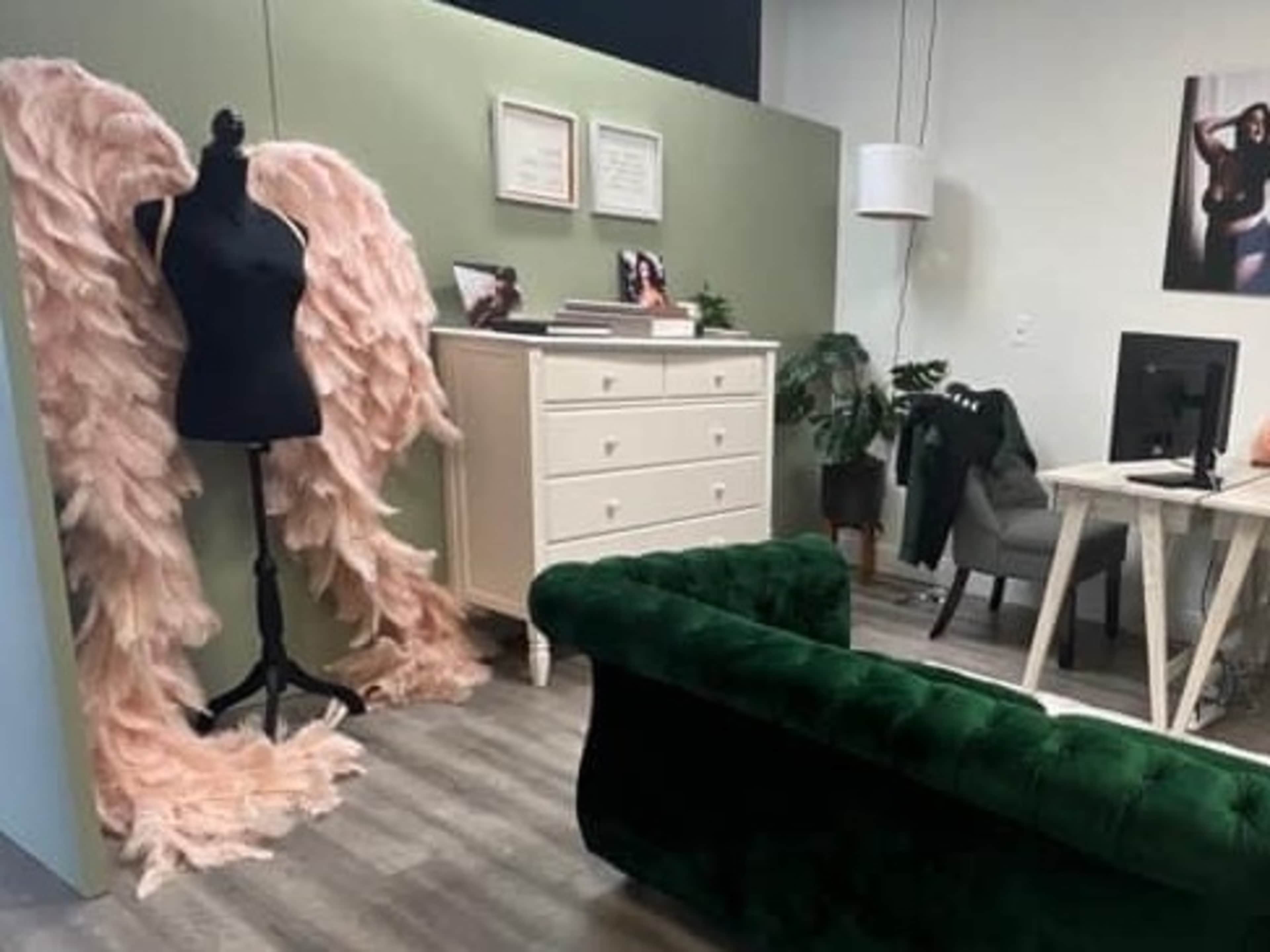 Blush Angel Wings - Ostrich Feathers