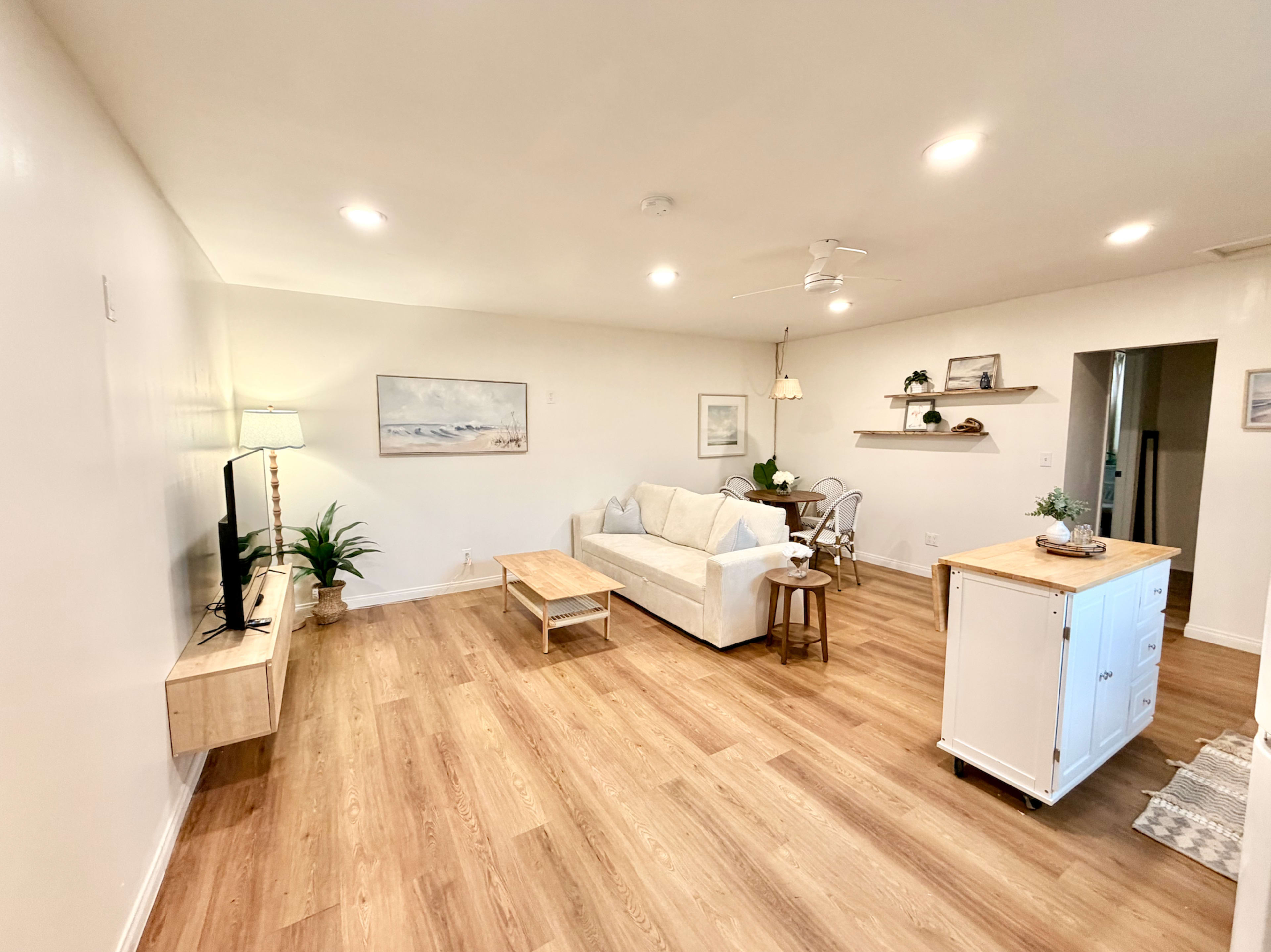 Light filled, coastal and beach themed hideaway perfect for photography. Image in El Camino Village, Gardena, CA