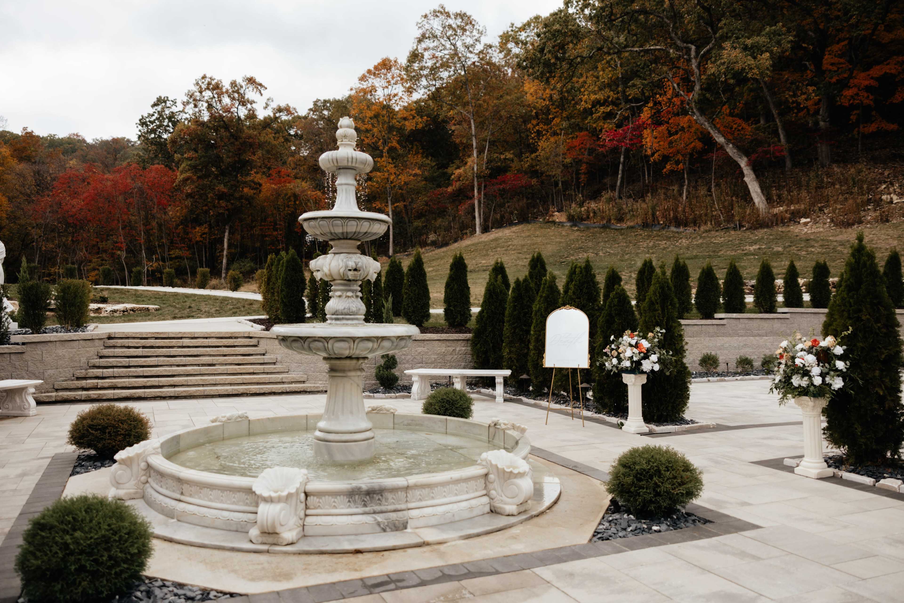 Resort with European-style Gardens & Lakes Image in Joachim Township, Pevely, MO