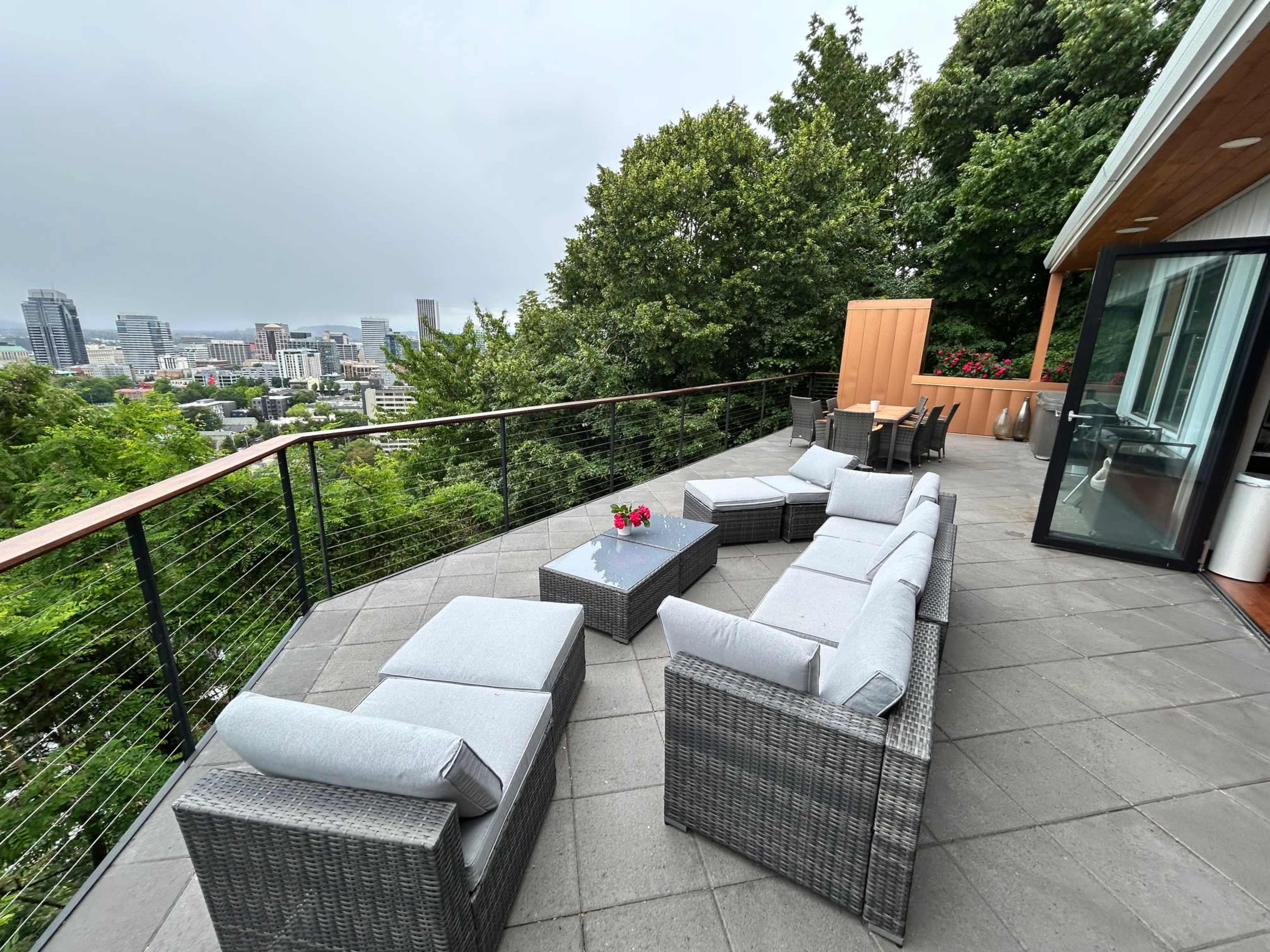Huge house with million dollar views of Portland across 3 decks Image in Southwest Portland, Portland, OR