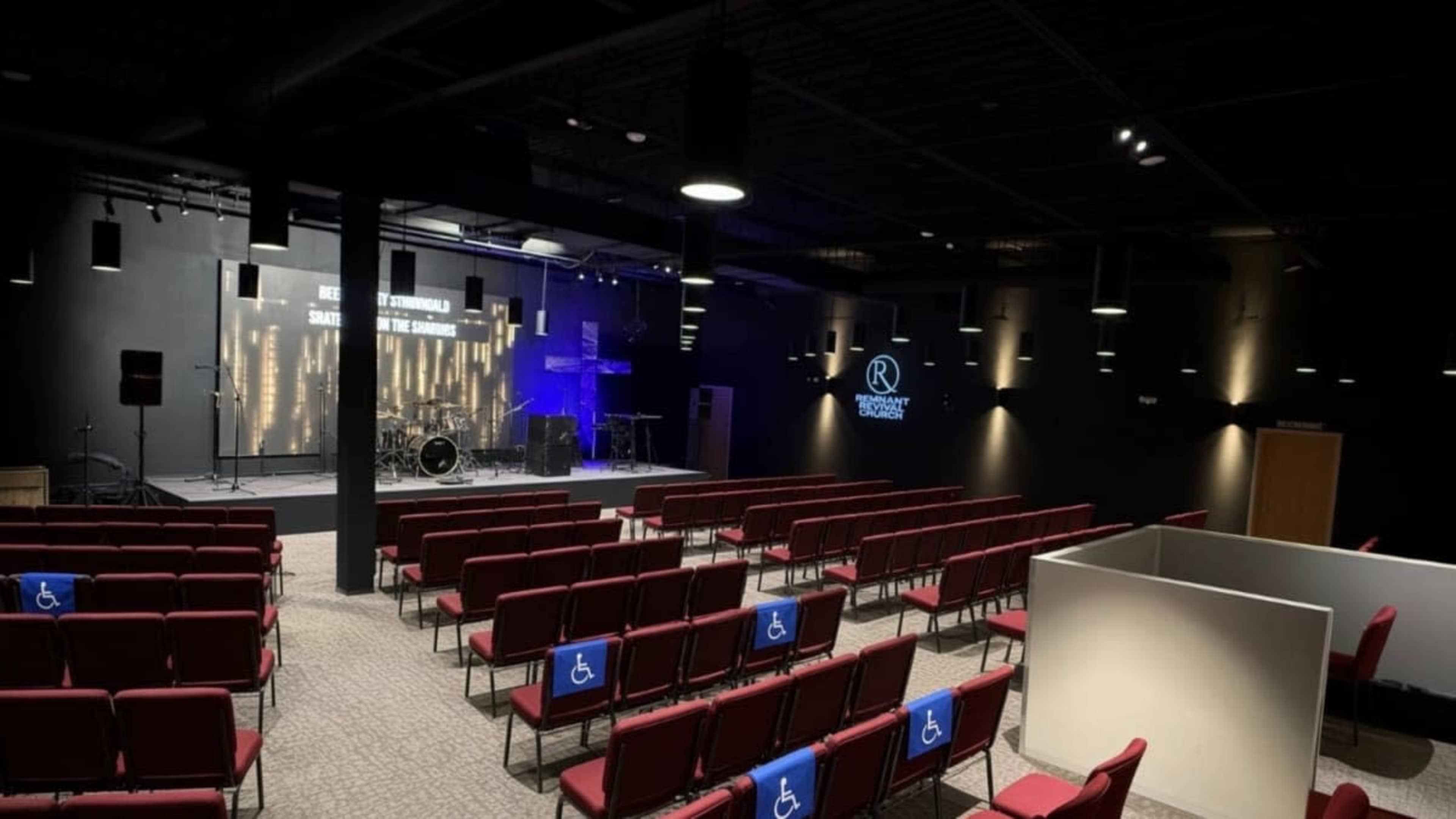 Modern Event Space with Stage, LED Wall & Professional Sound System Image in Hendersonville, Hendersonville, TN