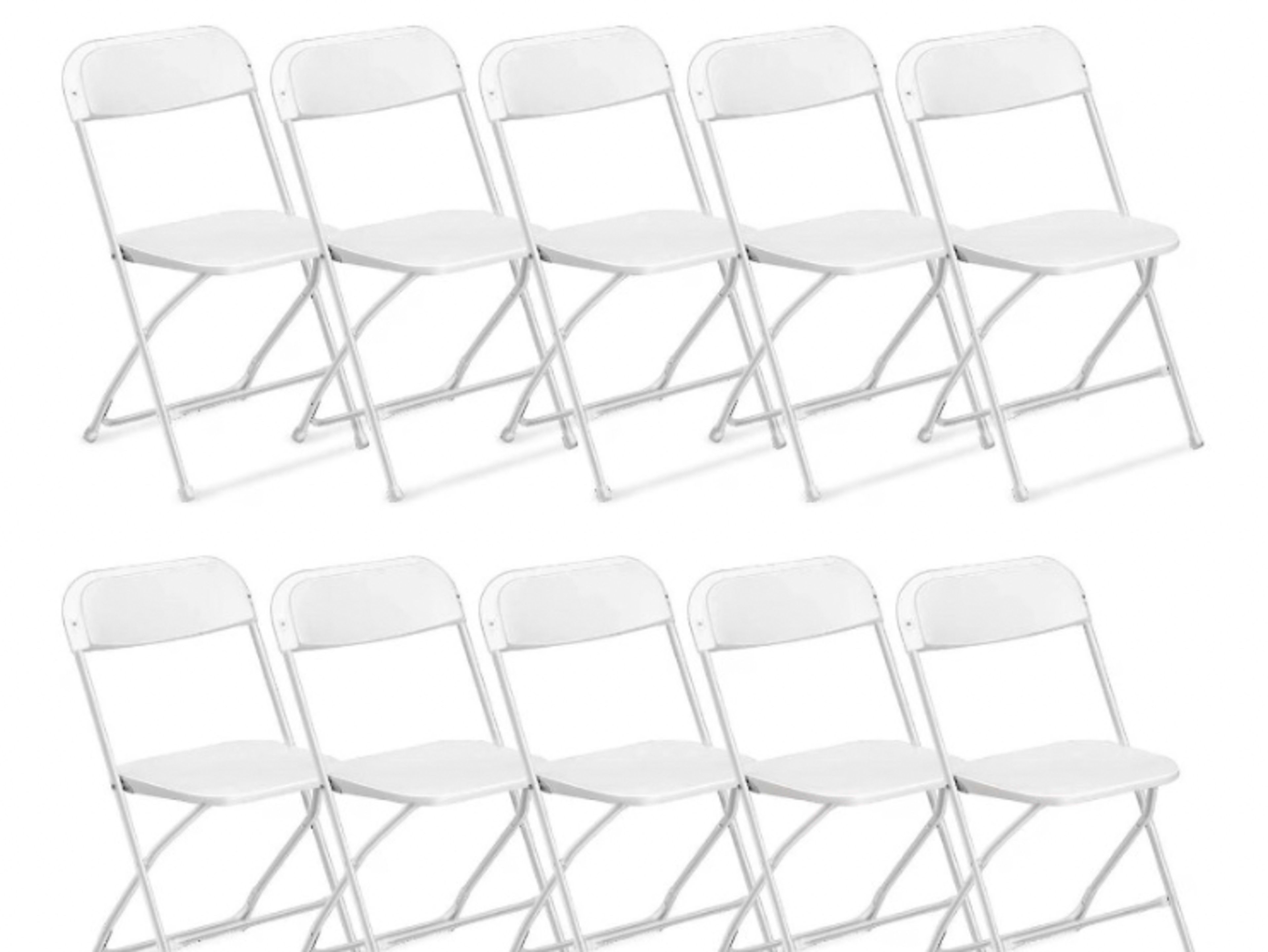 10 foldable chairs