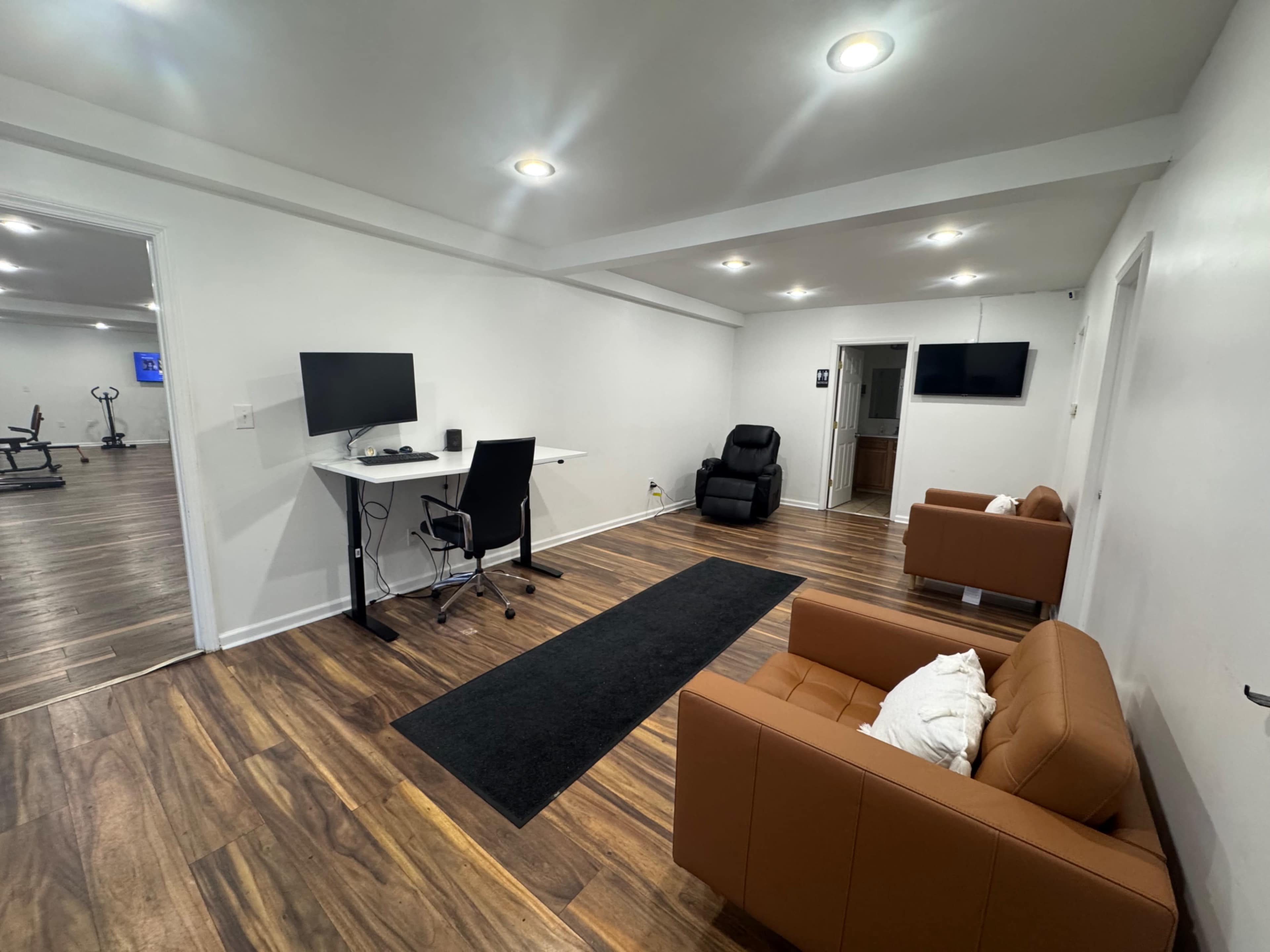 Wellness & Creative Studio with Treatment Rooms + Gym – AlpharettaFlexElite Wellness Zone Image in Roswell, Alpharetta, GA