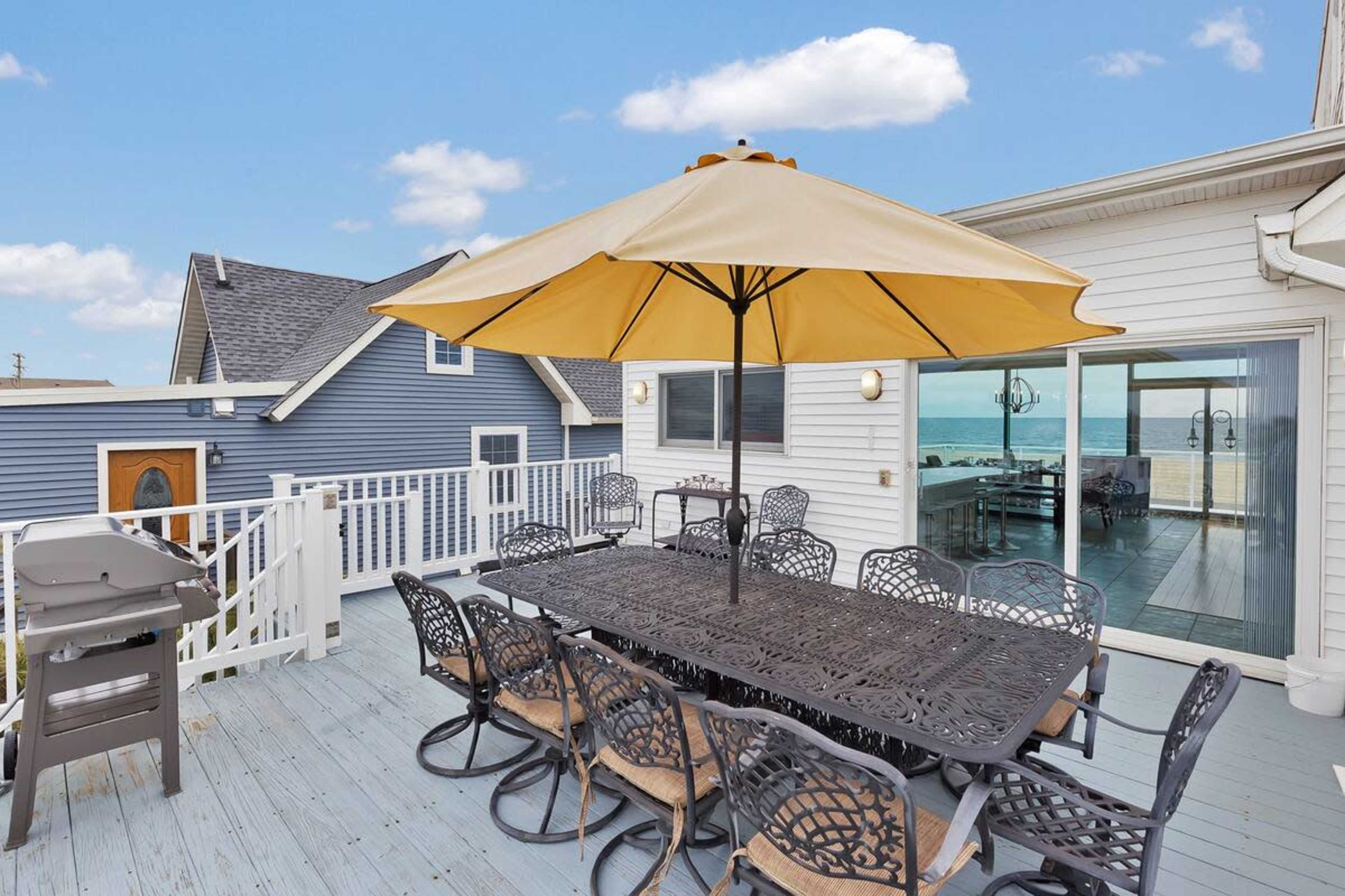 Ocean Front "Malibu Style" Beach House with Unobstruted Beach View, and Sunset Views Image in Belmar, Belmar, NJ
