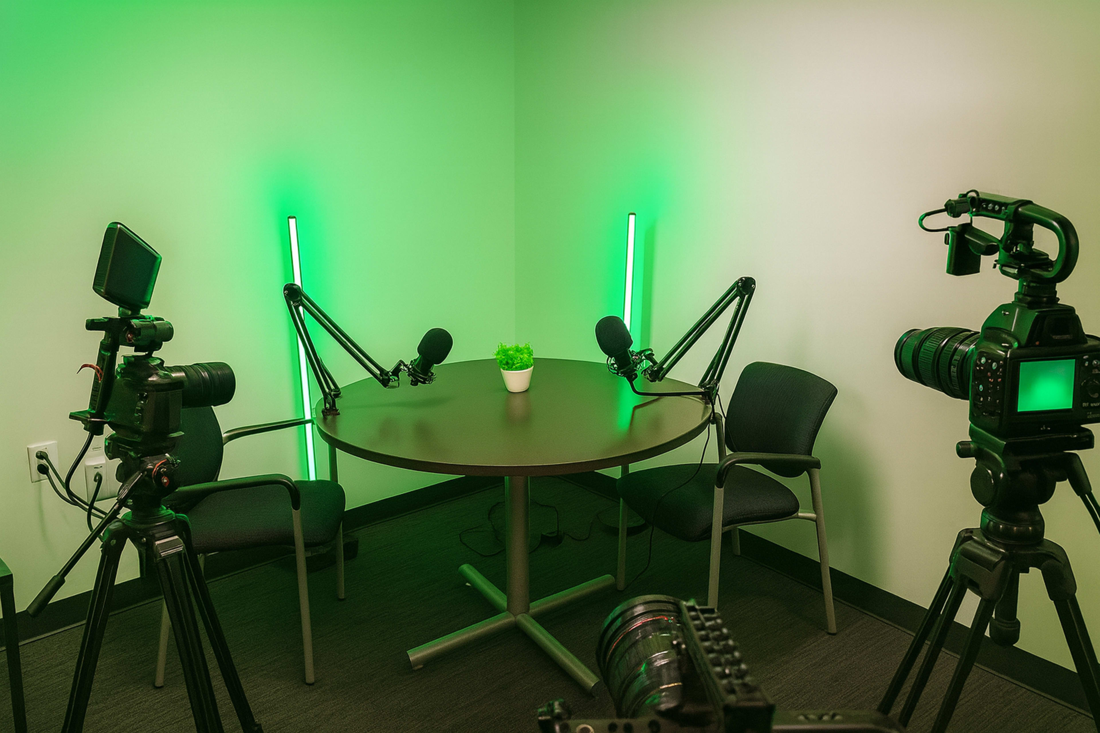 Podcast Recording Image in Central Business District, New Orleans, LA