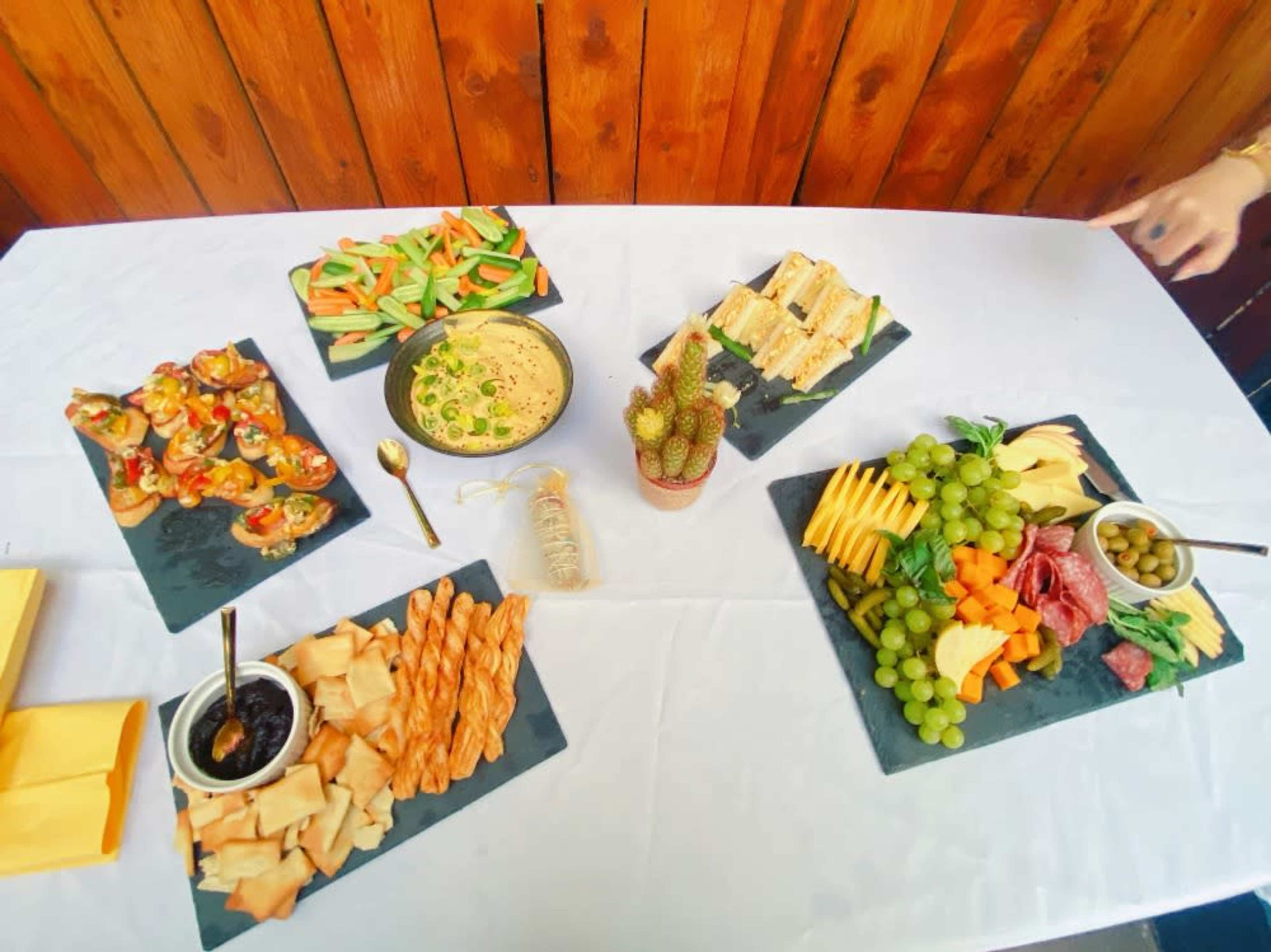Sweet & Sips Cheese & Charcuterie board, BYOB wine