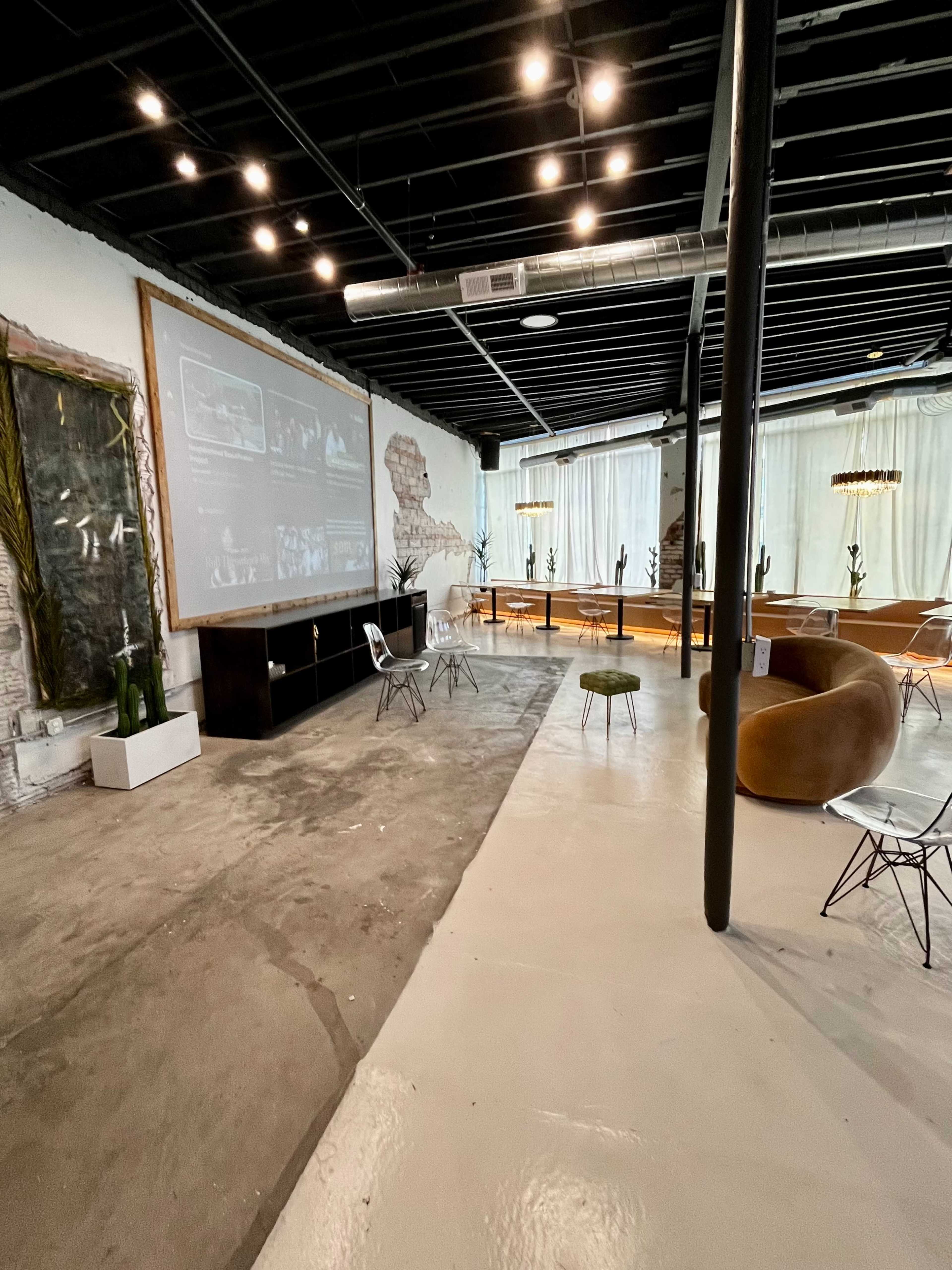 Blank Slate Beauty: White Floors, Rustic Walls, Infinite Creativity Image in Henry Ford, Detroit, MI