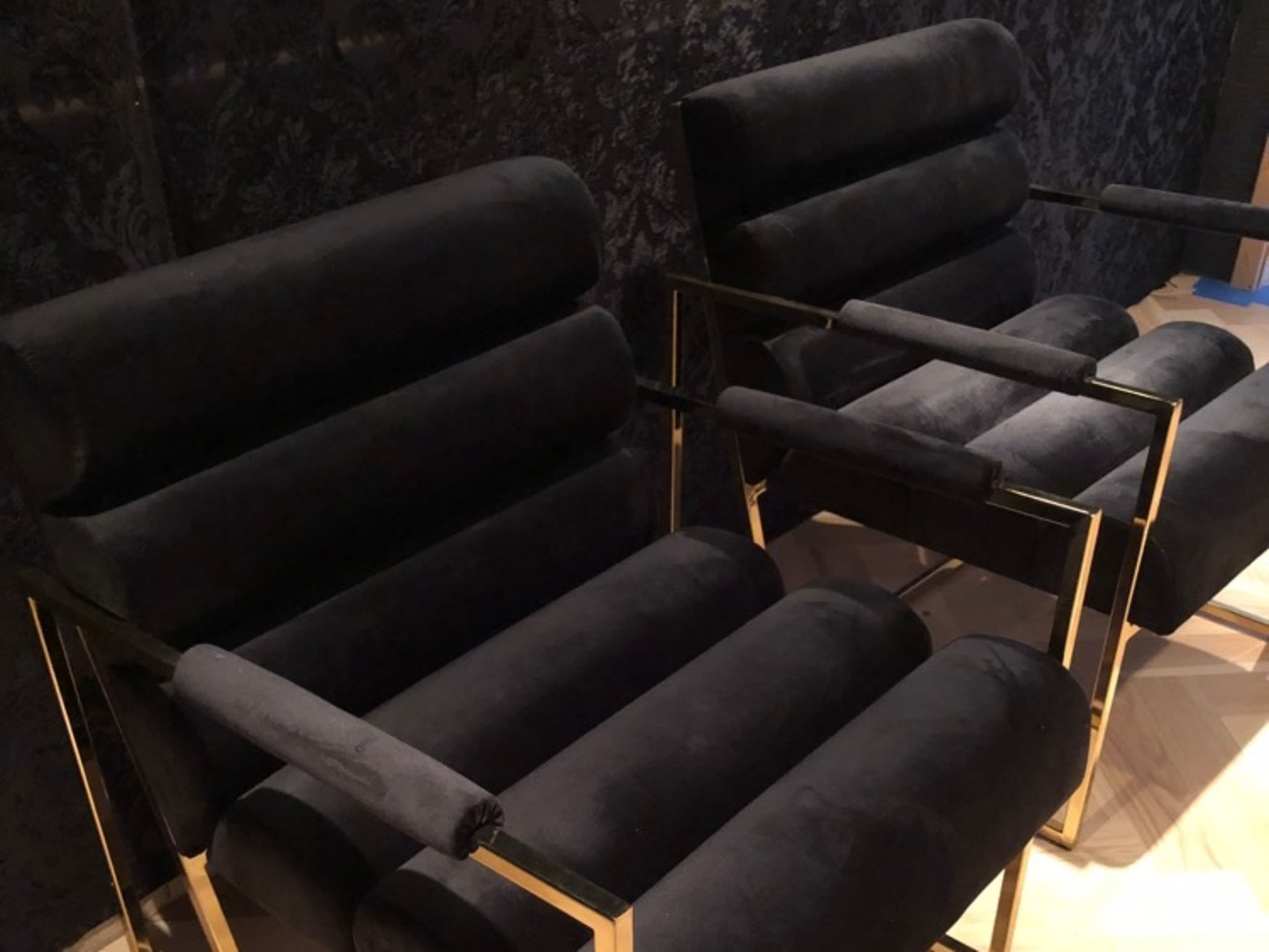 Black Velvet Chairs