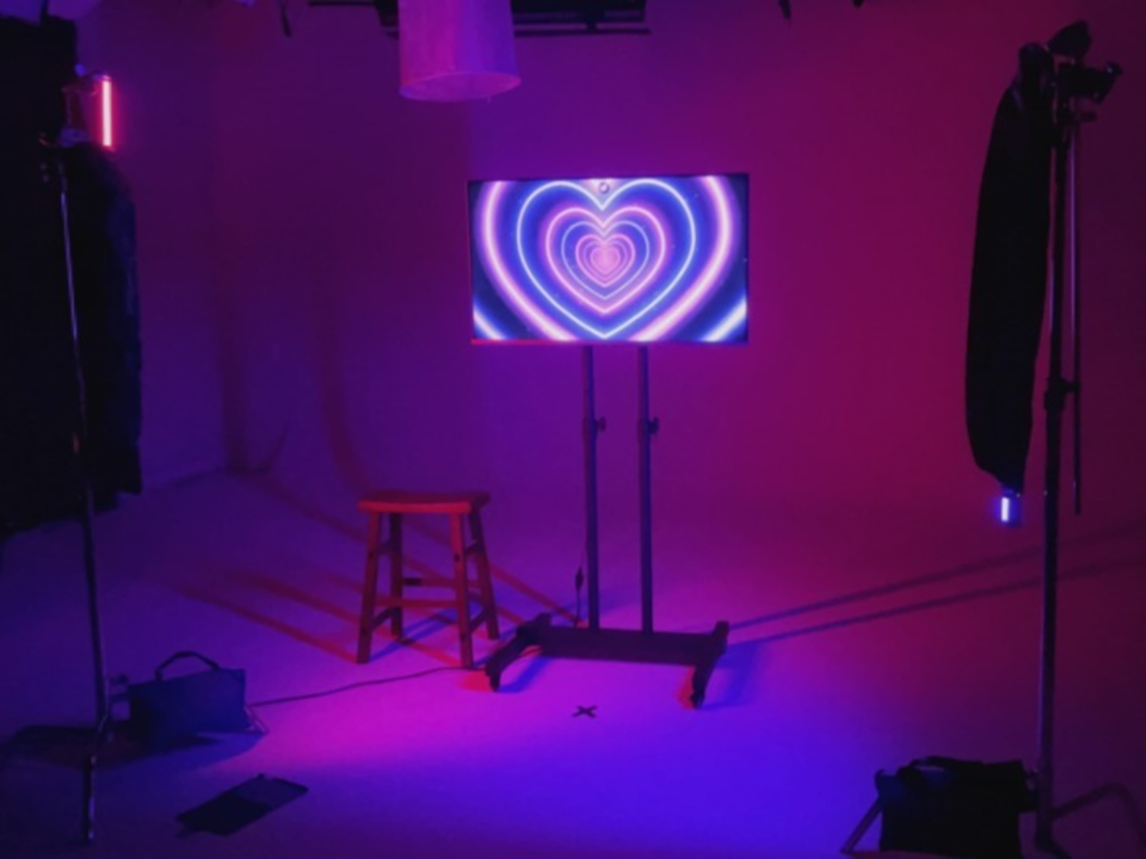 43" Monitor with Rolling Stand