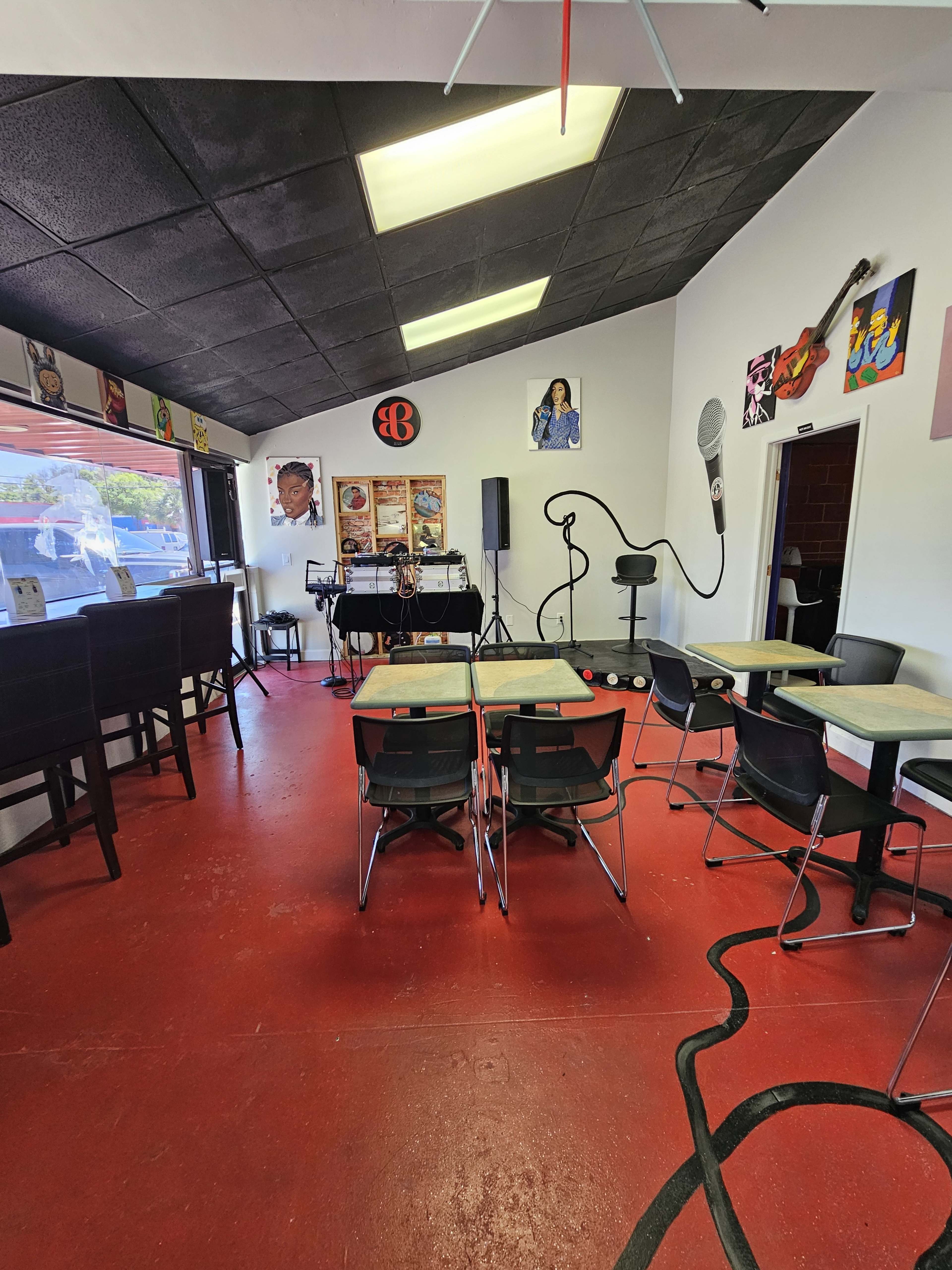 Music-Themed Coffee Lounge with Performance Stage Image in Greater Carrollwood, Tampa, FL