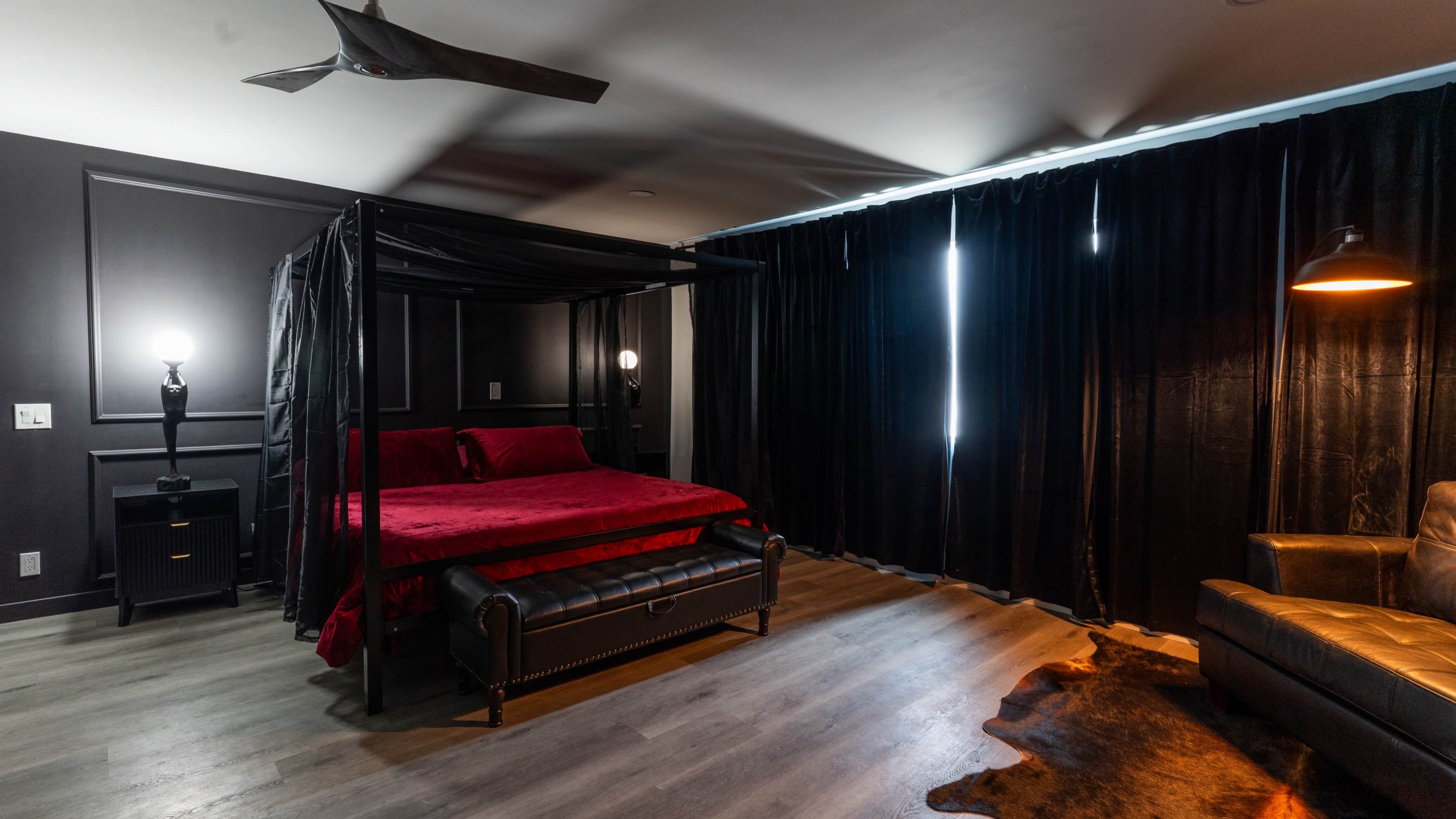 Moody & Modern Boudoir Space Image in Maryvale Village, Phoenix, AZ