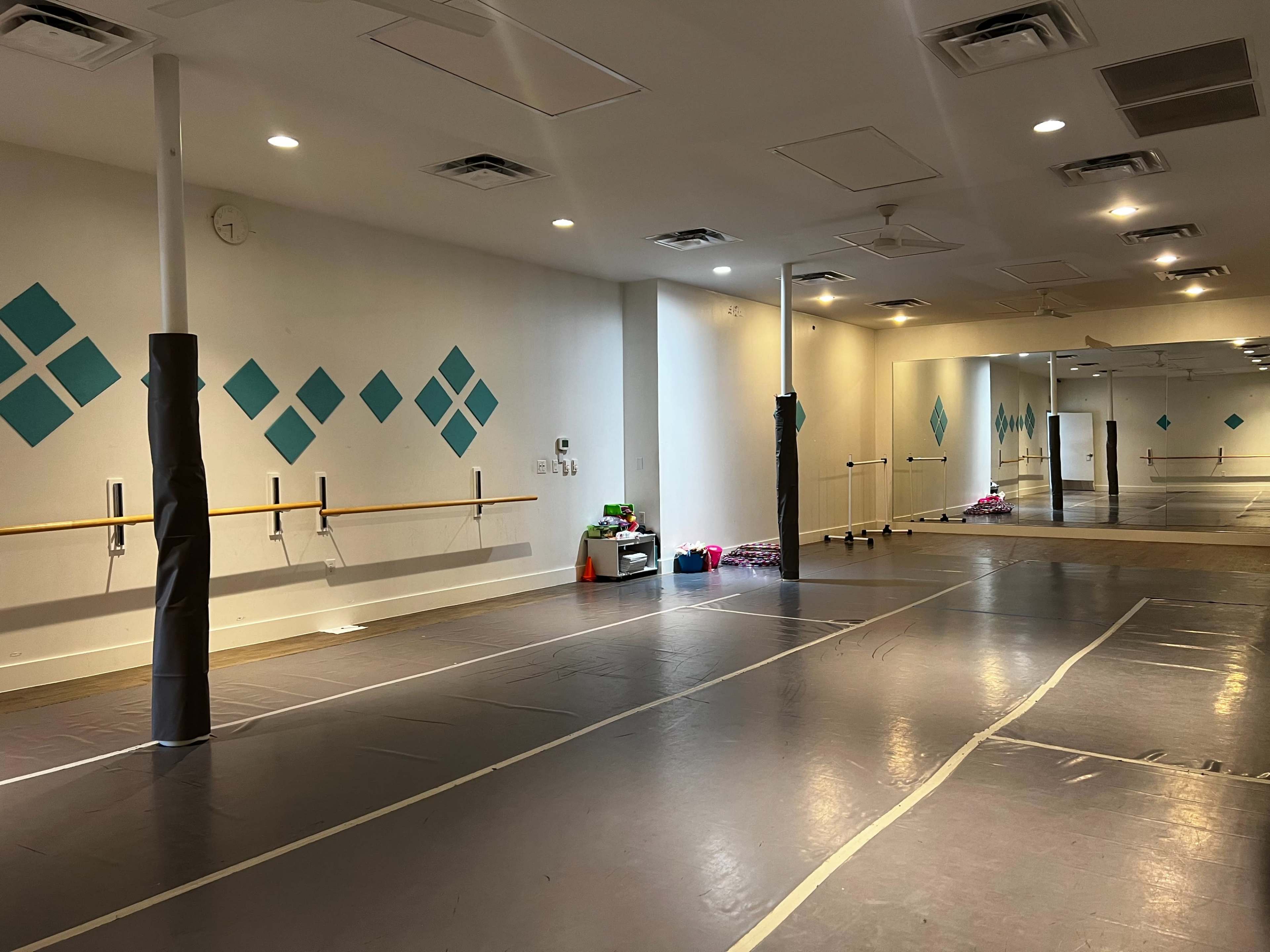 Spring Branch Area Dance Studio with Mirrors, Barres, and Marley Floor Image in Memorial, HOUSTON, TX