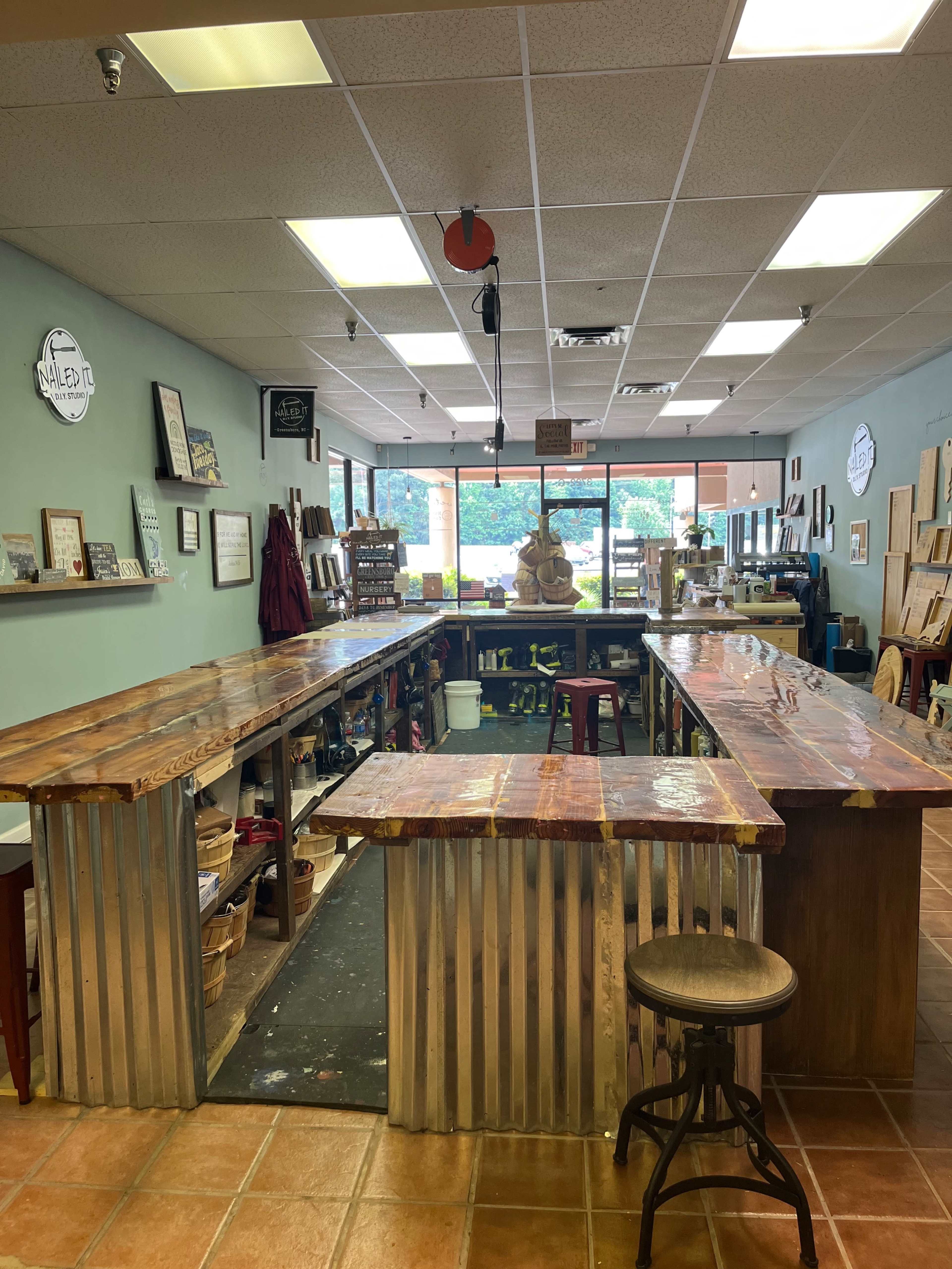 Creative Space w/ circular bar style seating Image in Greensboro, Greensboro, NC