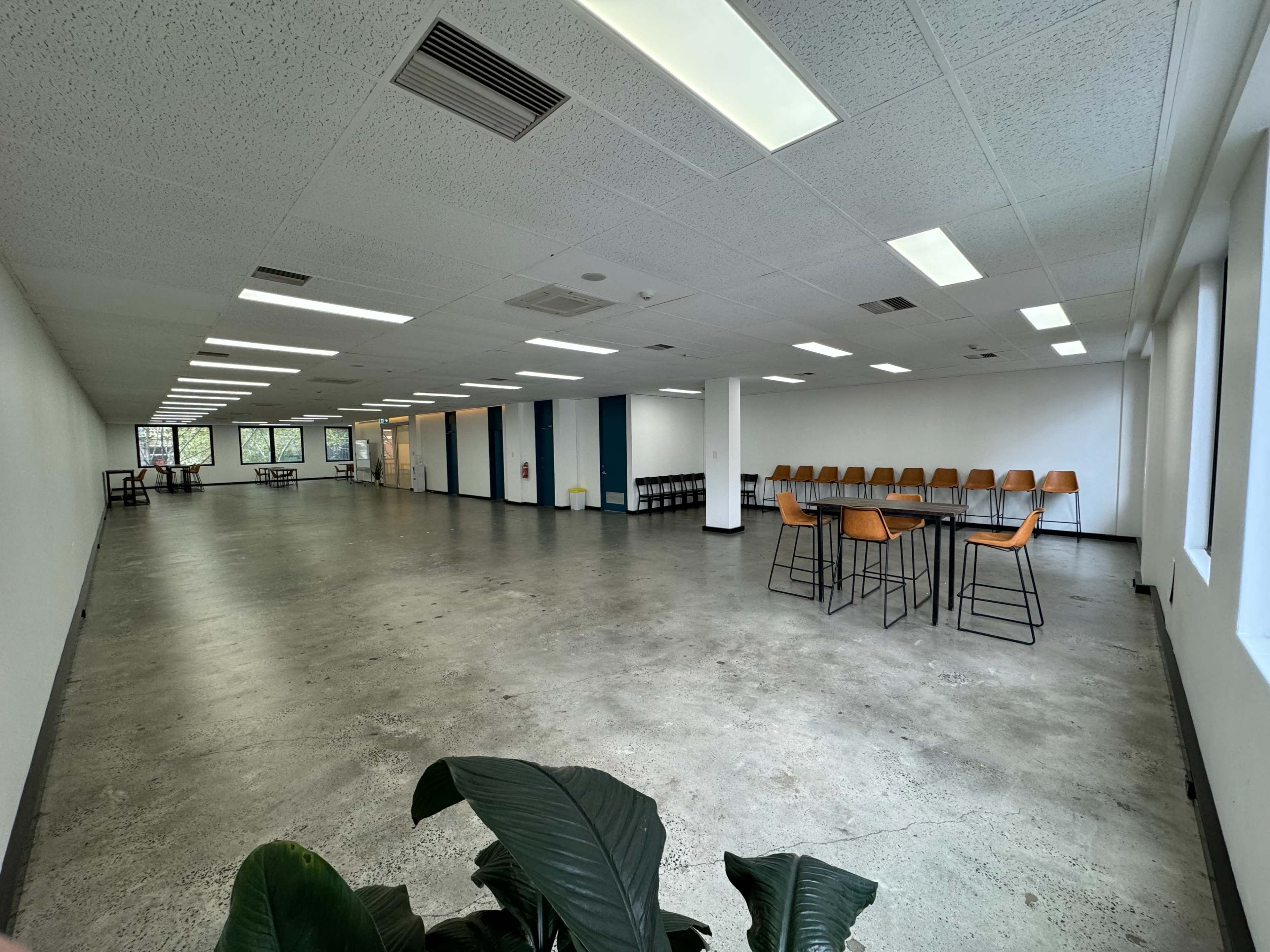 Open-plan, blank canvas office space. Image in Melbourne CBD, Melbourne, VIC