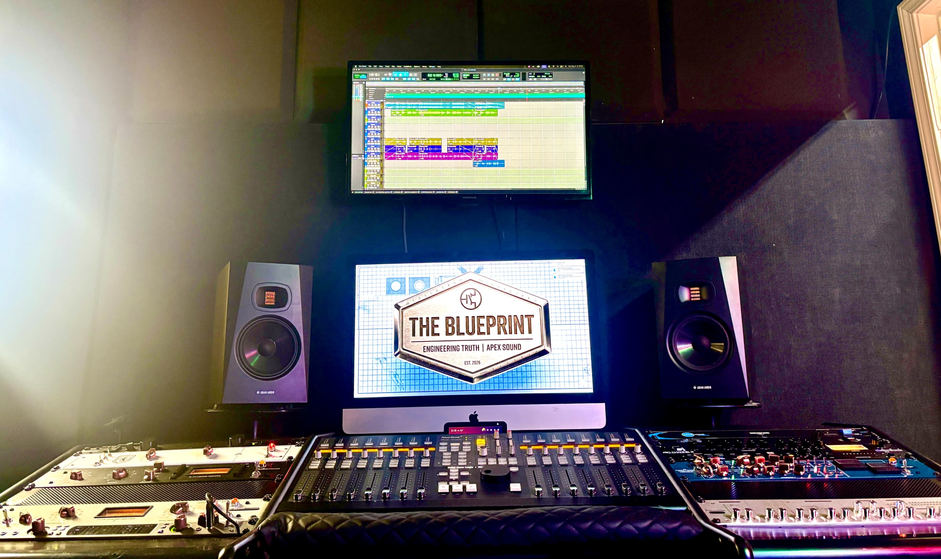 Vibrant hybrid analog recording studio and content space with SSL console Image in Stonecrest, Lithonia, GA