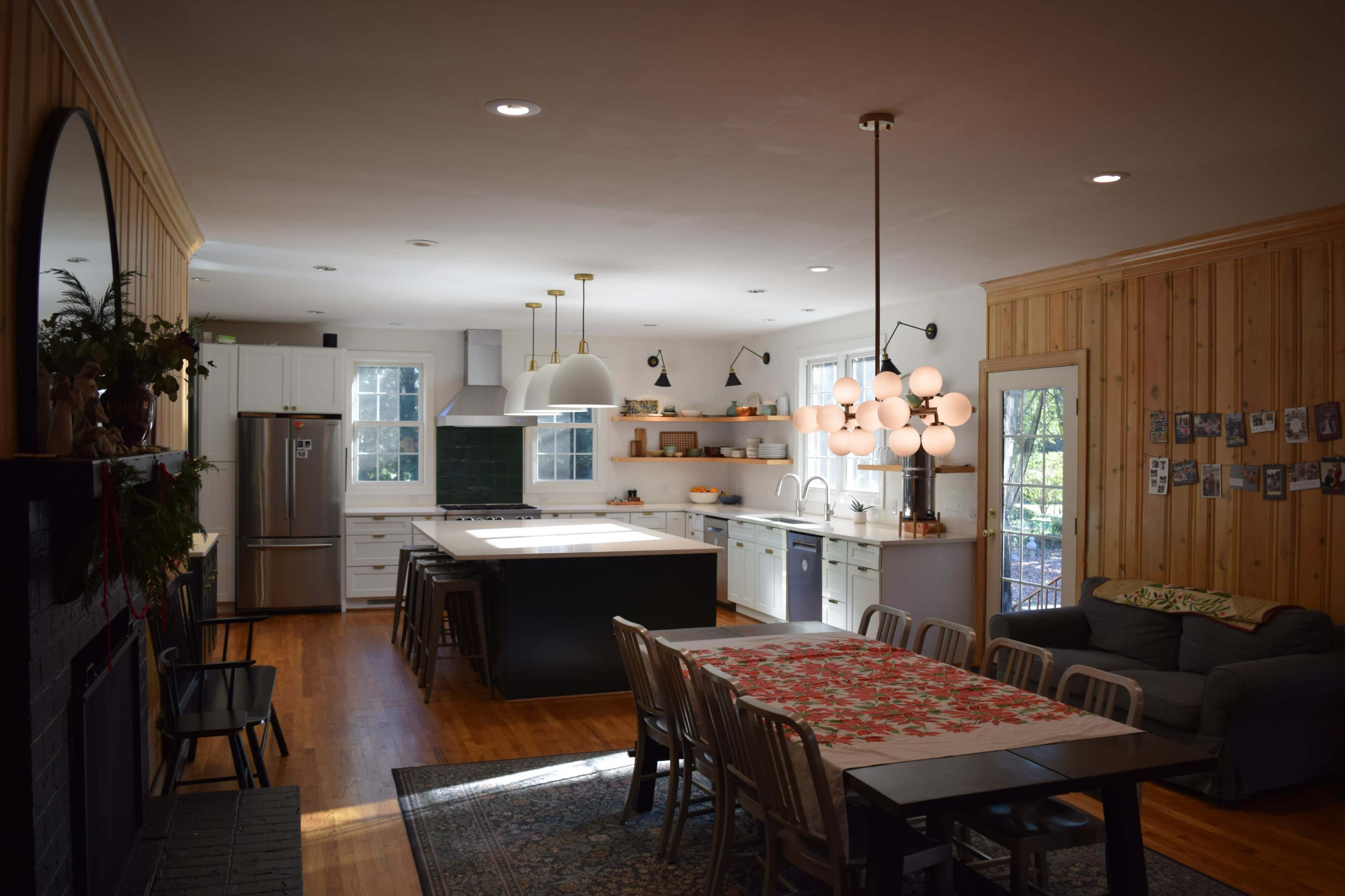 Bright Kitchen with Oversized Island + Cozy Living Room with Fireplace Image in Bon Air, NORTH CHESTERFIELD, VA